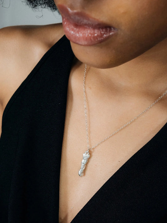 Branch Necklace handmade luxury necklace, 18ct Gold Vermeil finish, sophisticated style, close-up