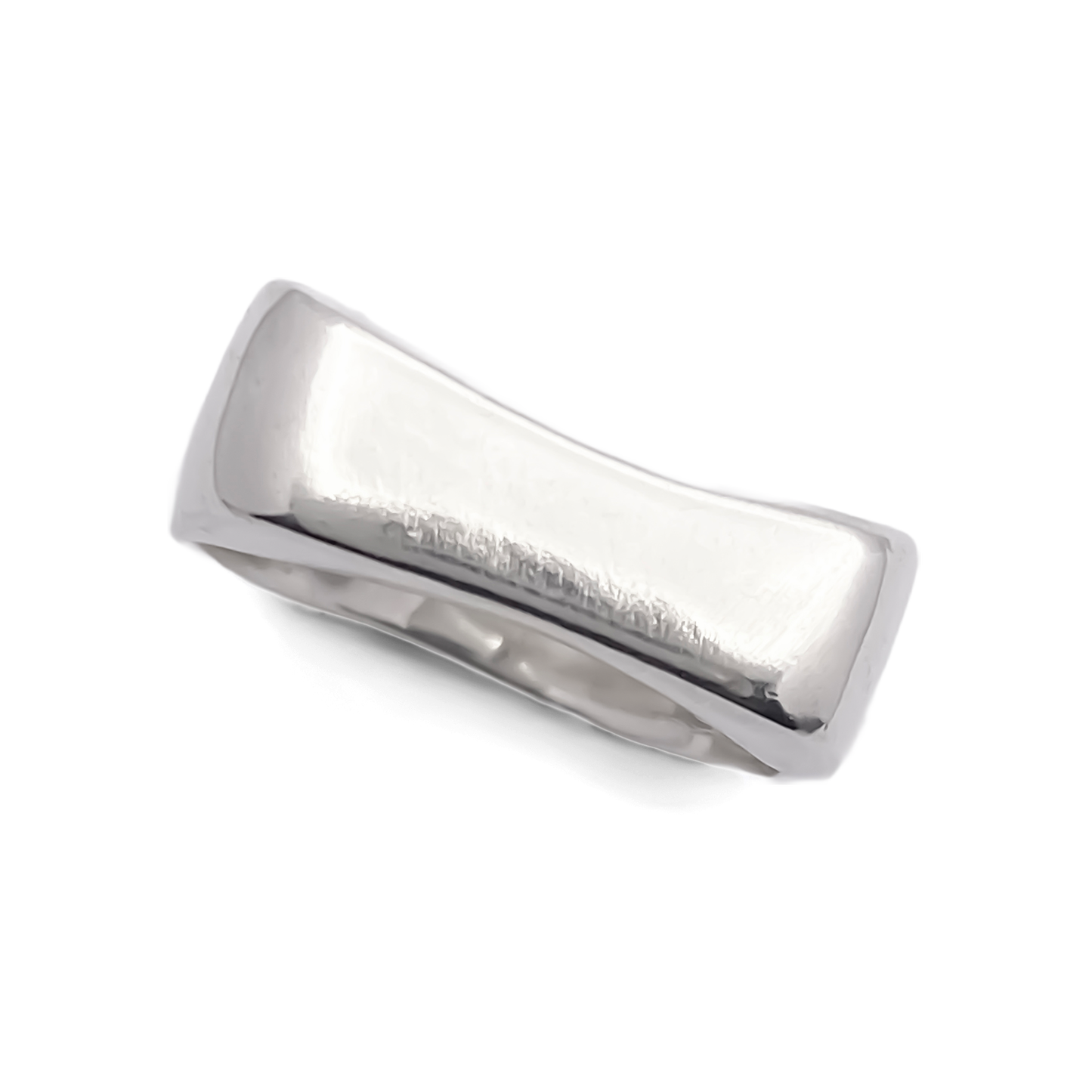 Asymmetric Grace Bow Ring unique gold and silver rings free shipping showcasing a polished silver design