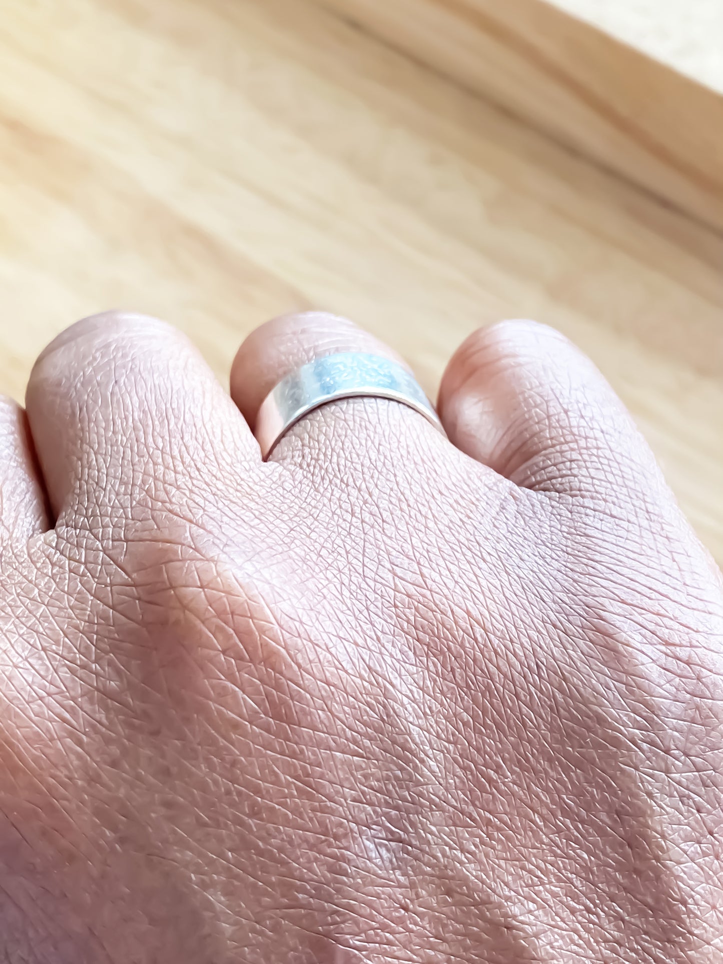 Moca Jewellery Chike's ring for men, sleek silver or gold band ring with free shipping
