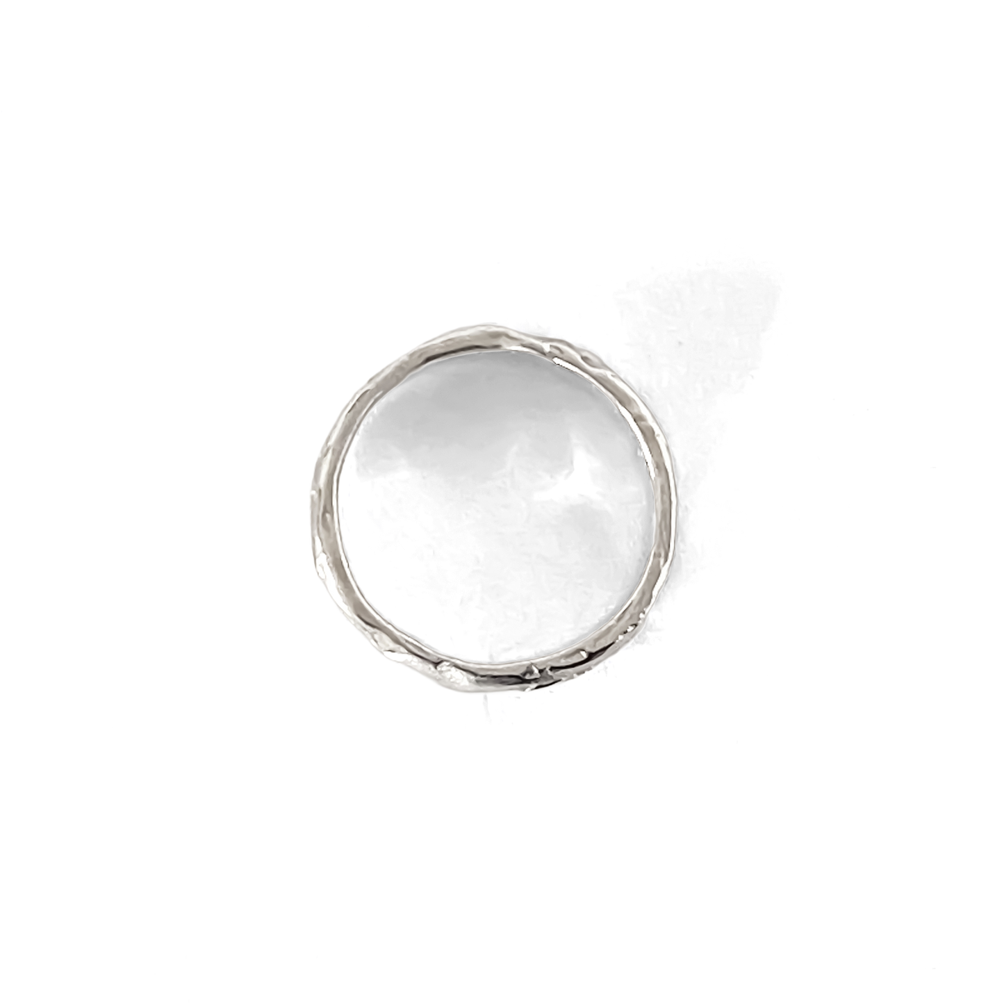 Moca Jewellery Darling textured band ring slim delicate minimal in gold or silver with free shipping