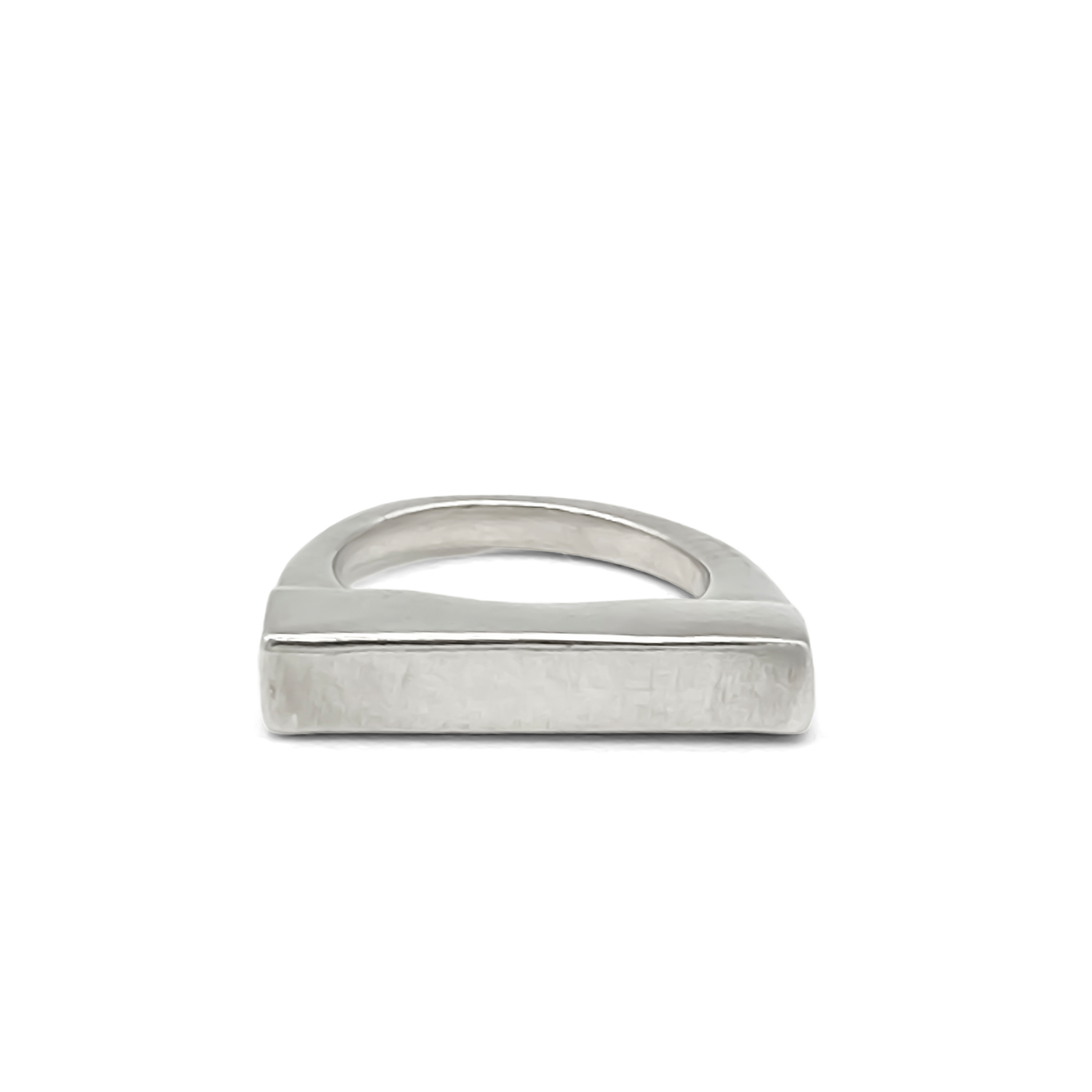 Flat ring gold silver free shipping sleek ring designed with a modern minimalist look