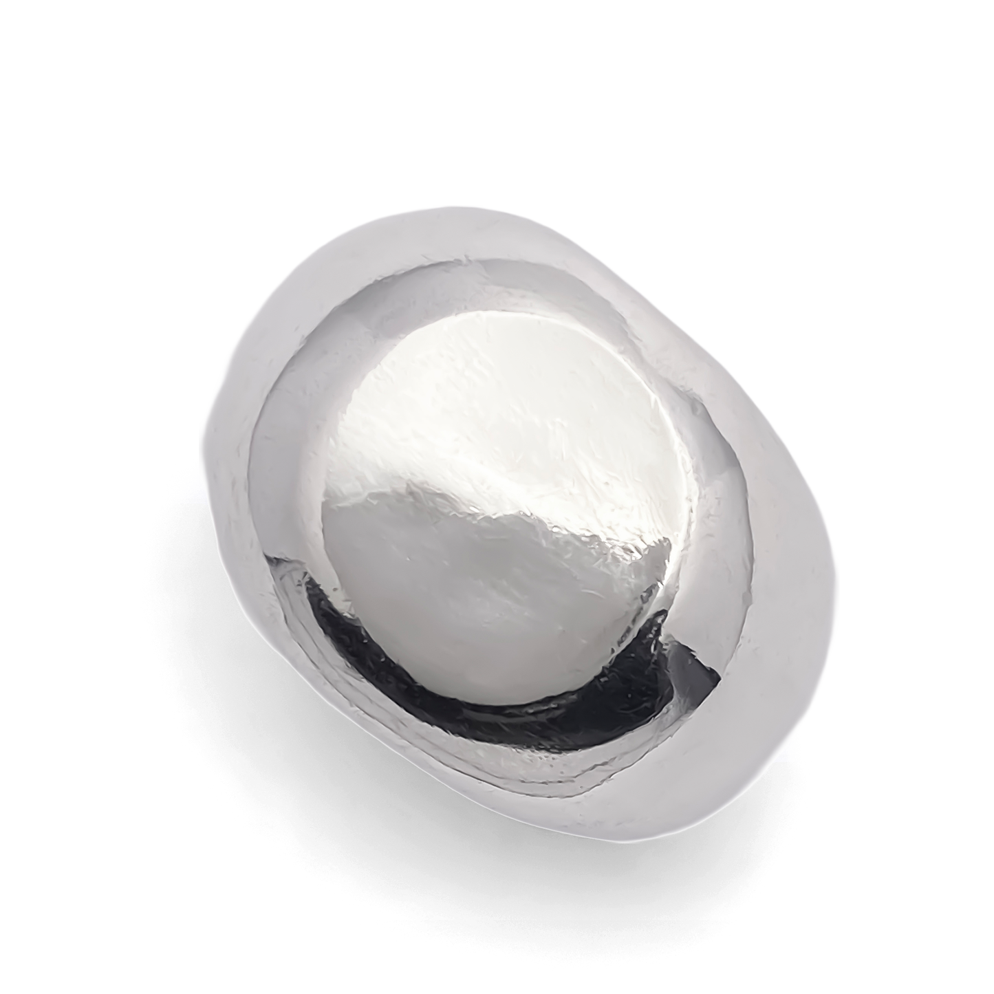 Round Signet Ring gold or silver free shipping sleek classic from Moca Jewellery