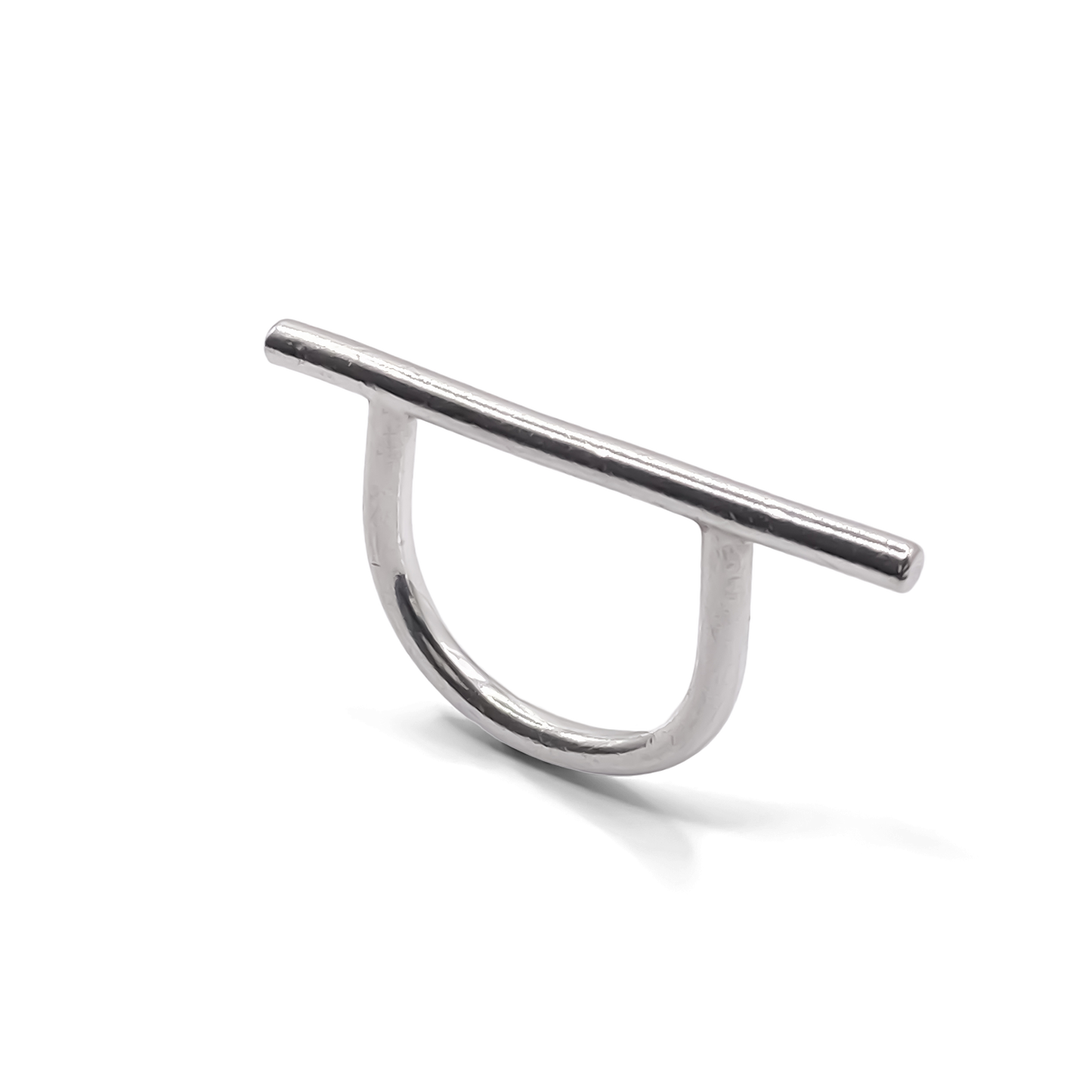 Free shipping on silver bar ring by Moca Jewellery, now in gold silver finish.