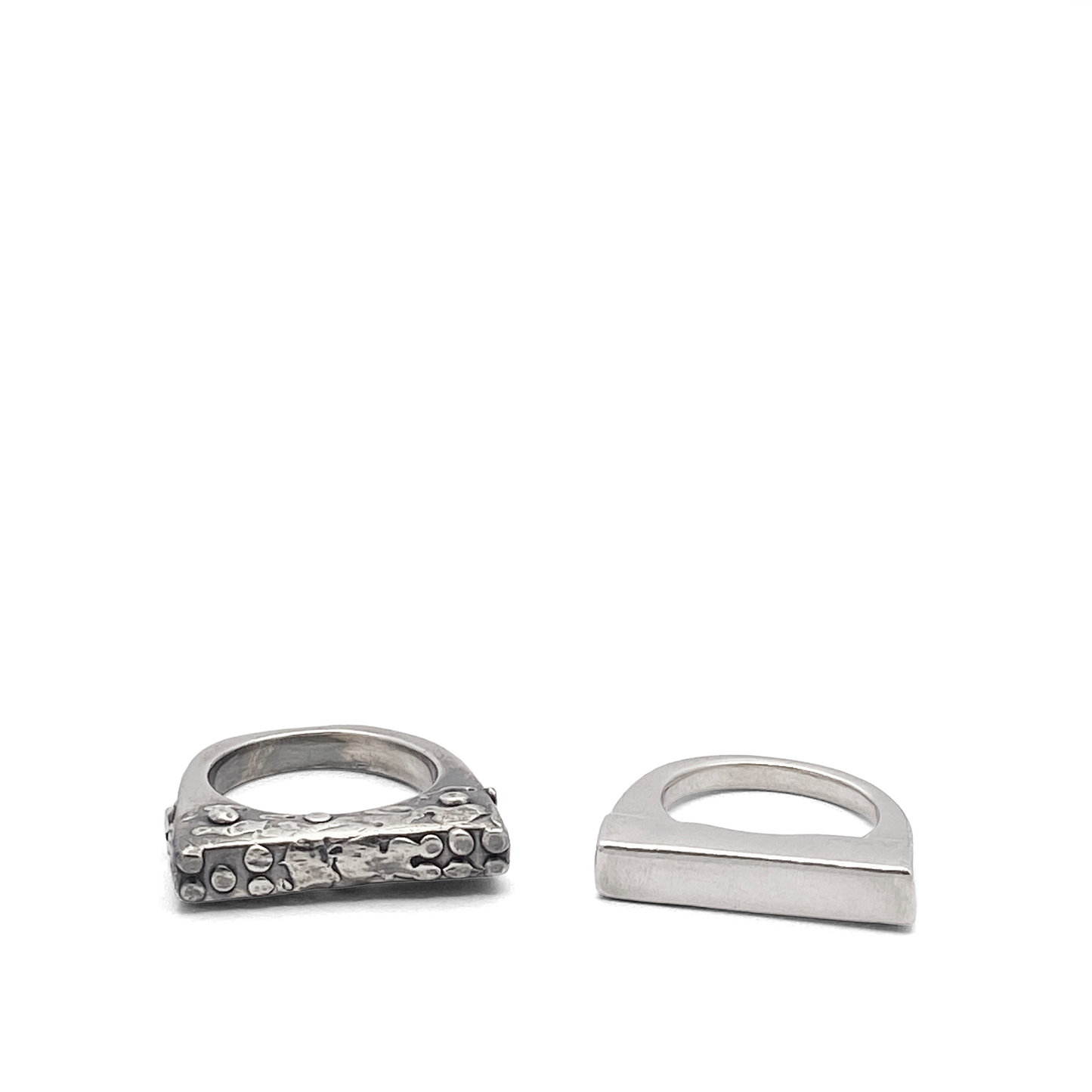 Slender unique Textured Ring oxidised gold or silver free shipping featuring modern design and intricate detailing