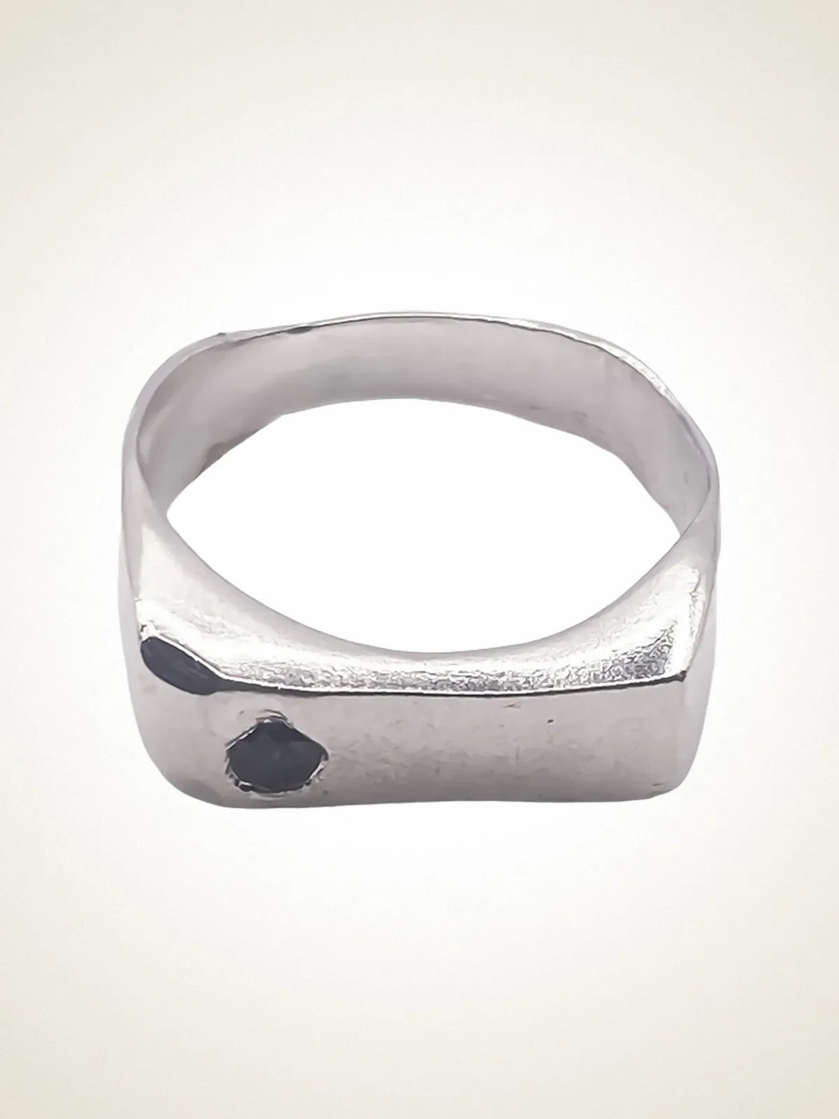 Artisan Grace Bow Gem Ring in premium 18ct Gold Vermeil, refined finish, angle view