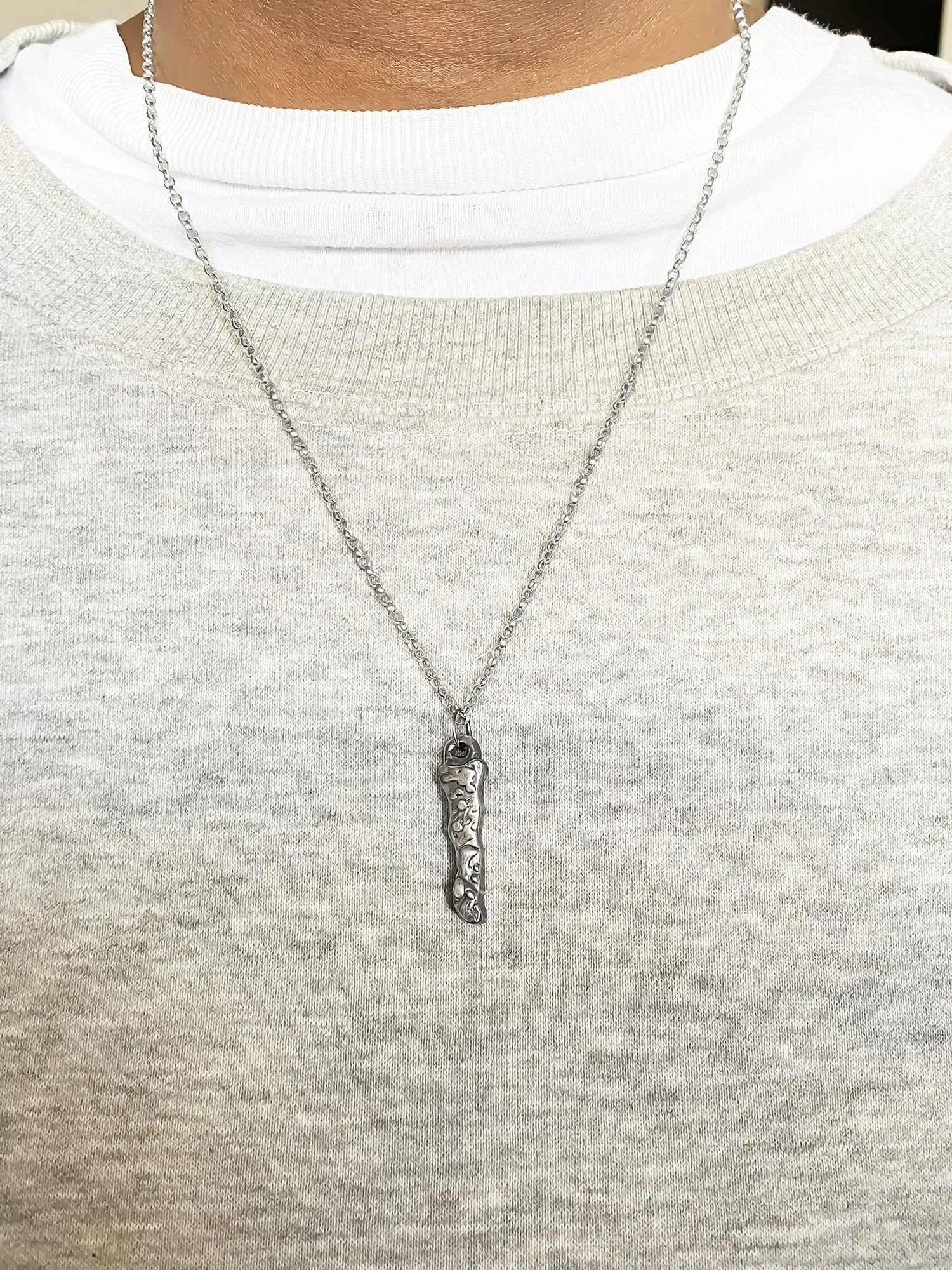 Designer Branch Necklace in premium metal, handmade jewelry, exquisite detail, alternate angle