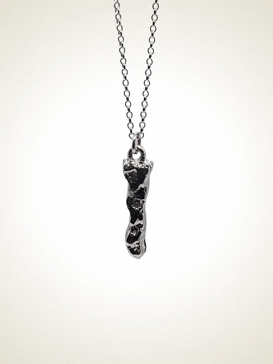 Handcrafted Branch Gem Necklace in Sterling silver, artisan jewelry, elegant design