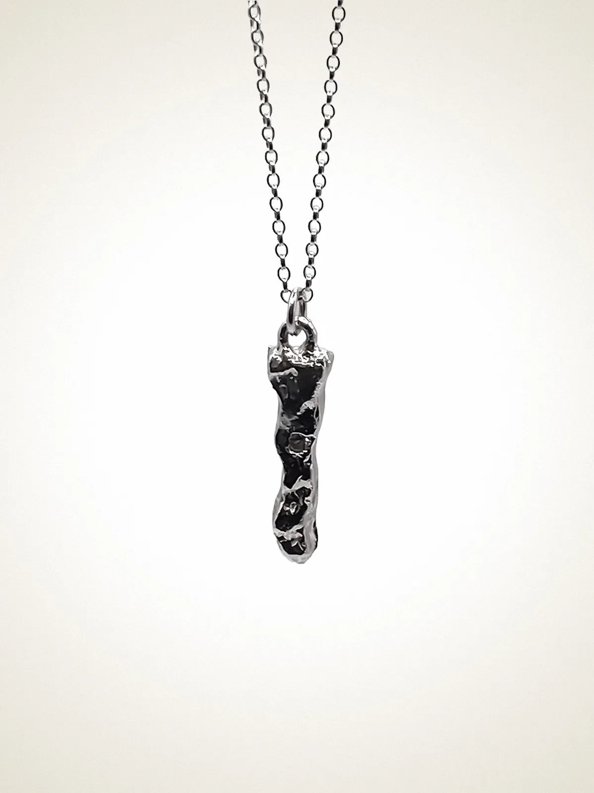 Handcrafted Branch Gem Necklace in Sterling silver, artisan jewelry, elegant design