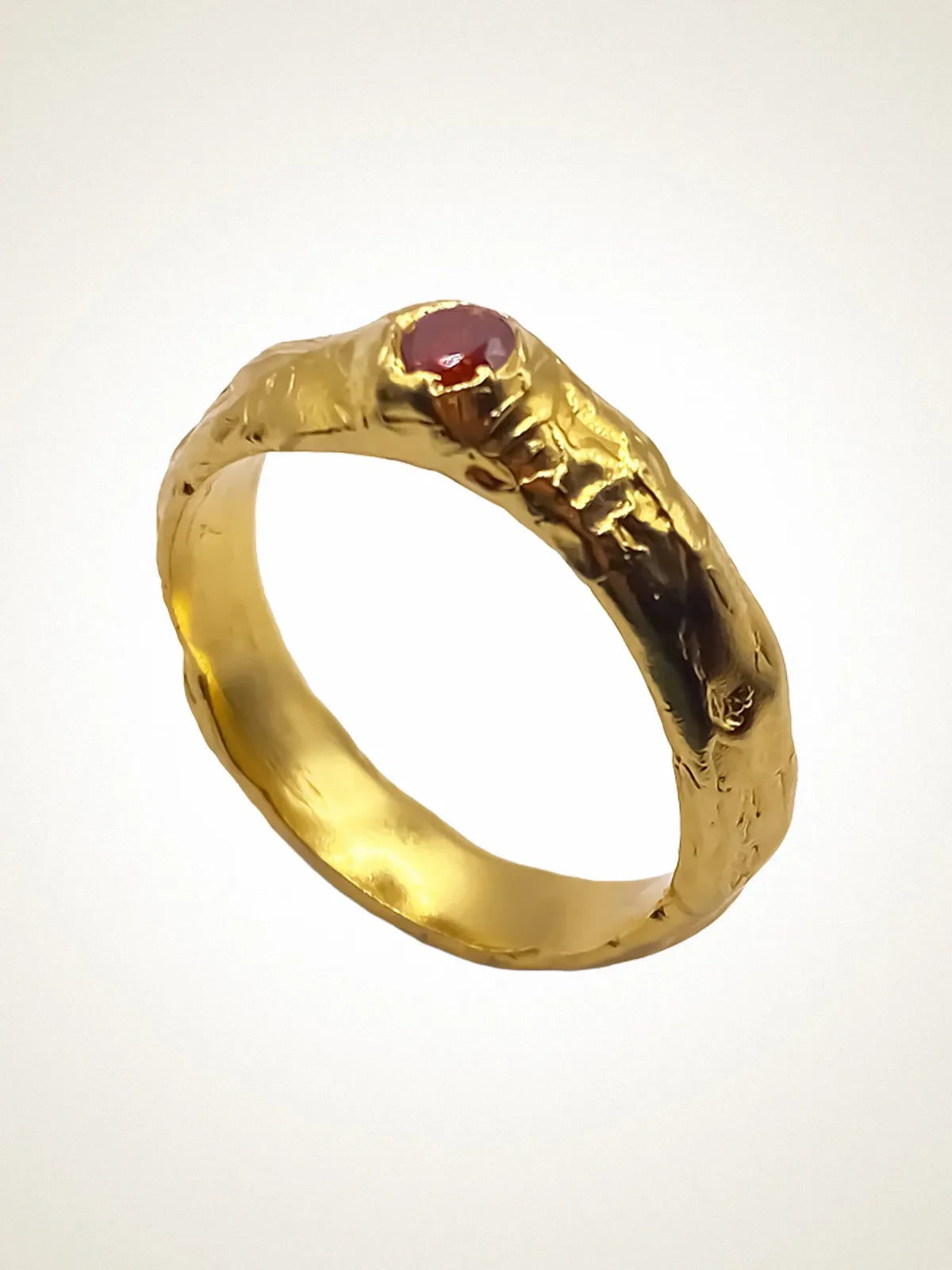 Obi Ring designer ring in Sterling silver, premium quality, side view