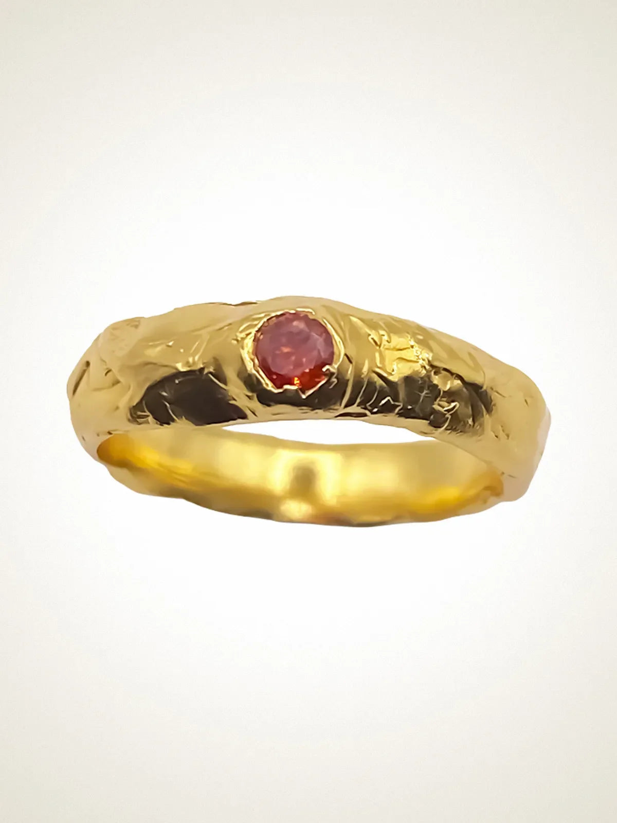 Designer Obi Ring in premium metal, handmade jewelry, exquisite detail, alternate angle