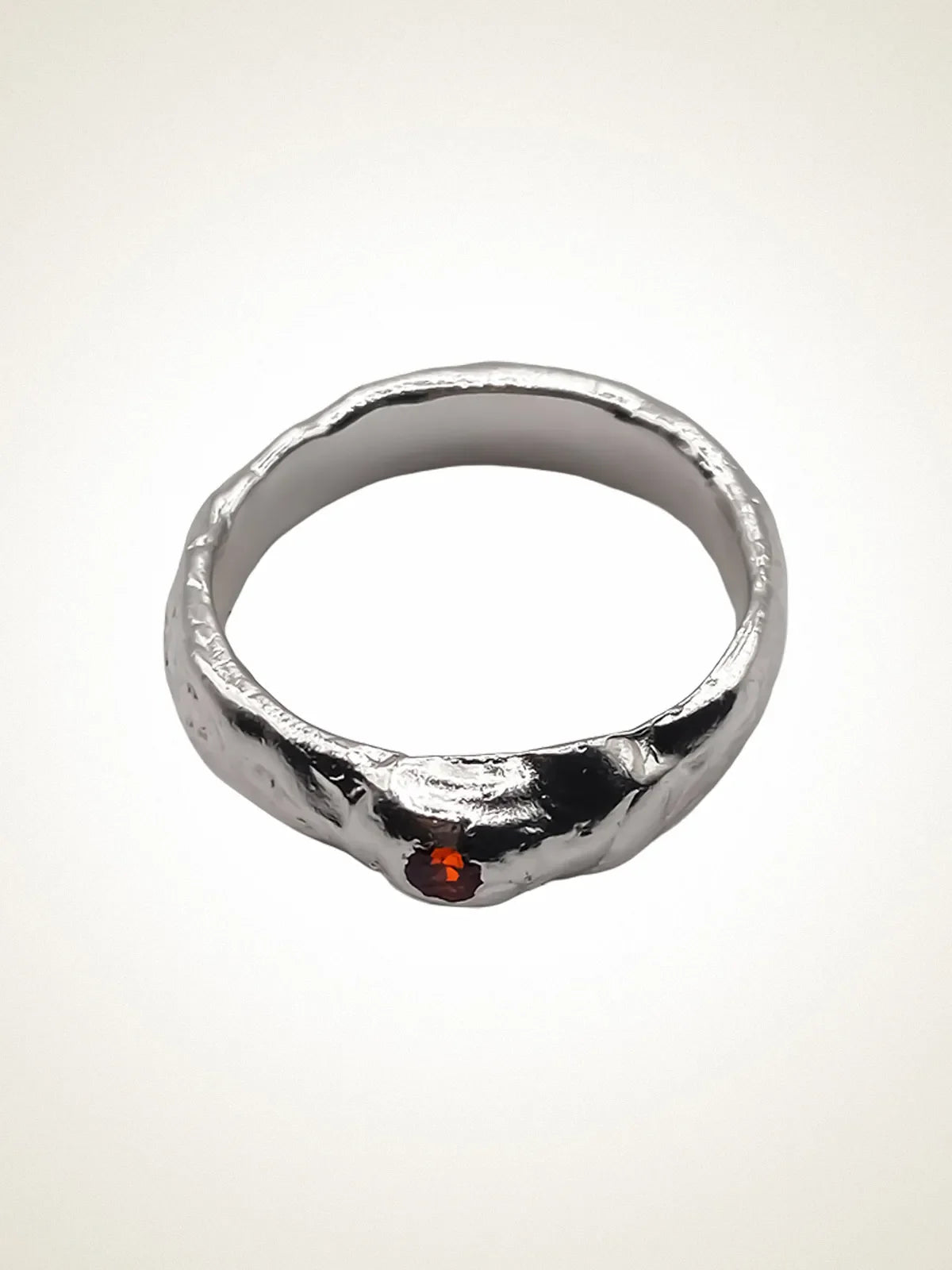 Handcrafted Obi Ring in 18ct Gold Vermeil, artisan jewelry, elegant design, detailed view