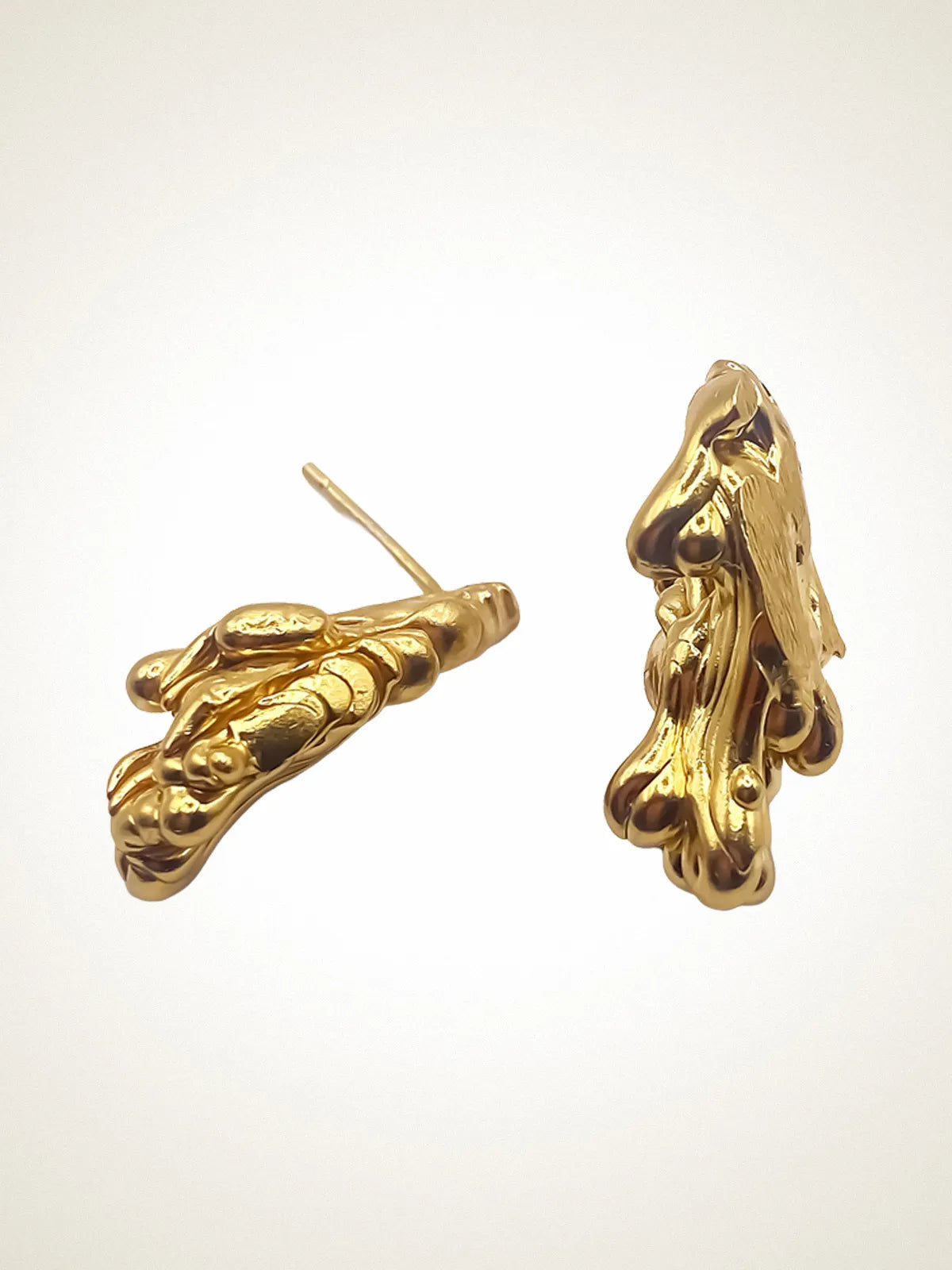 Handcrafted Drop Earrings in premium metal, artisan jewelry, elegant design