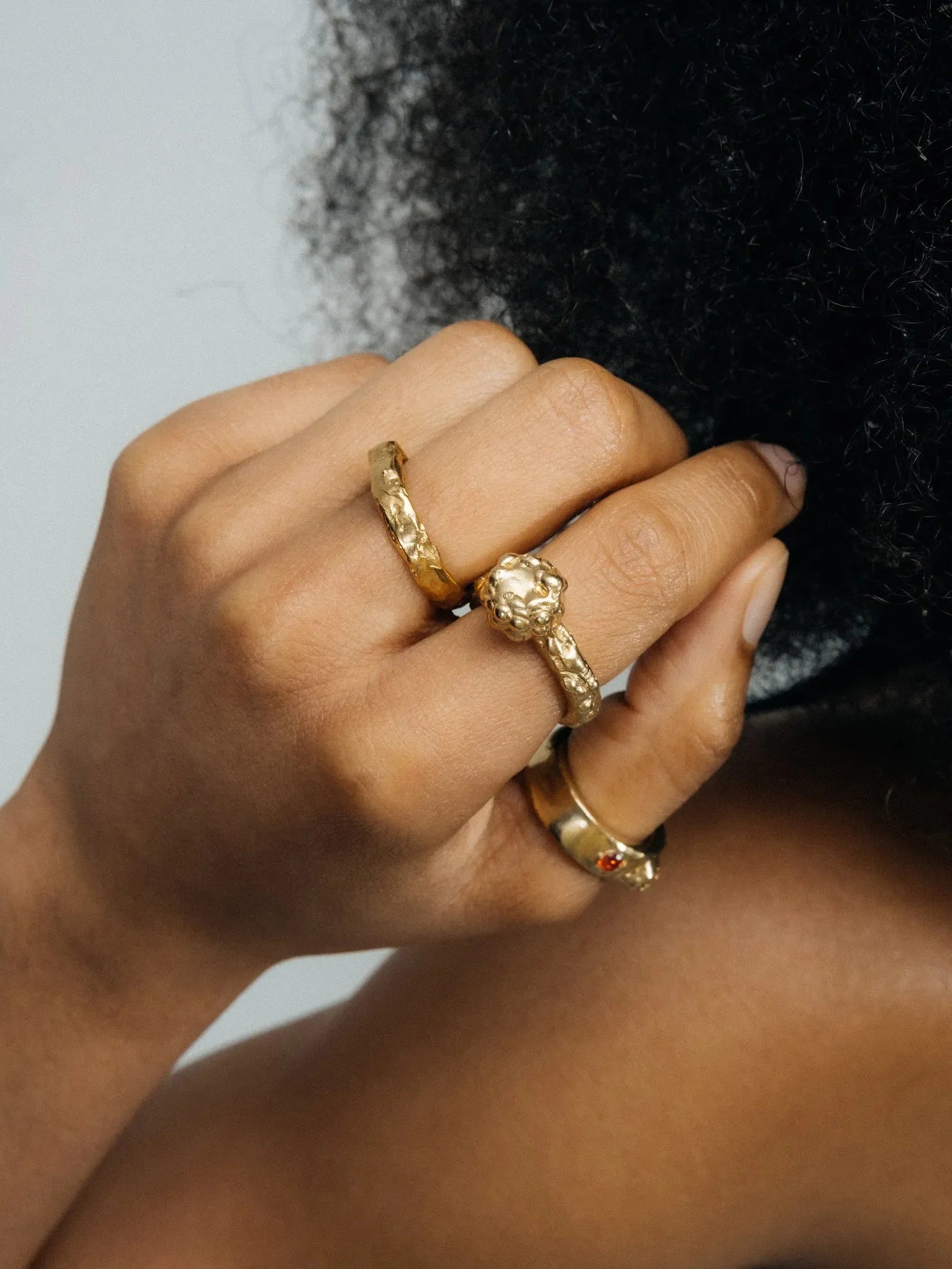 Artisan Orbit Ring in premium premium metal, refined finish, angle view