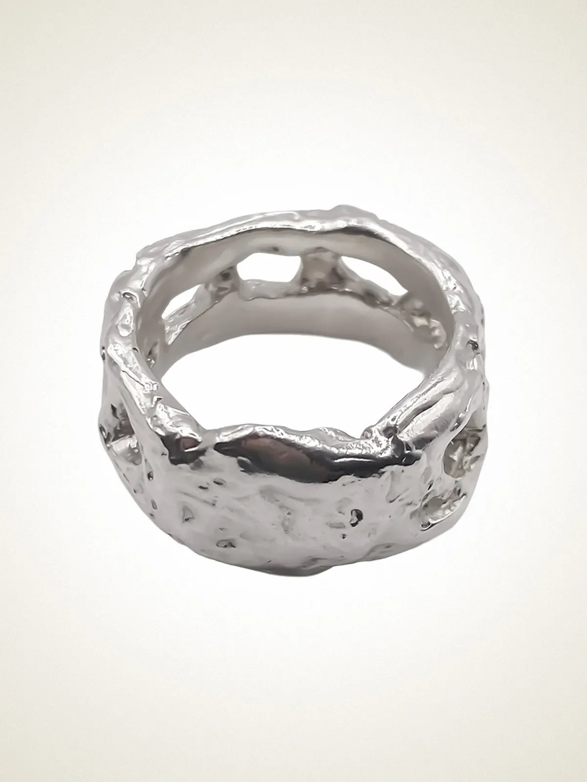 Eclipse Cutout Ring artisan crafted ring in premium metal, timeless style, lifestyle shot