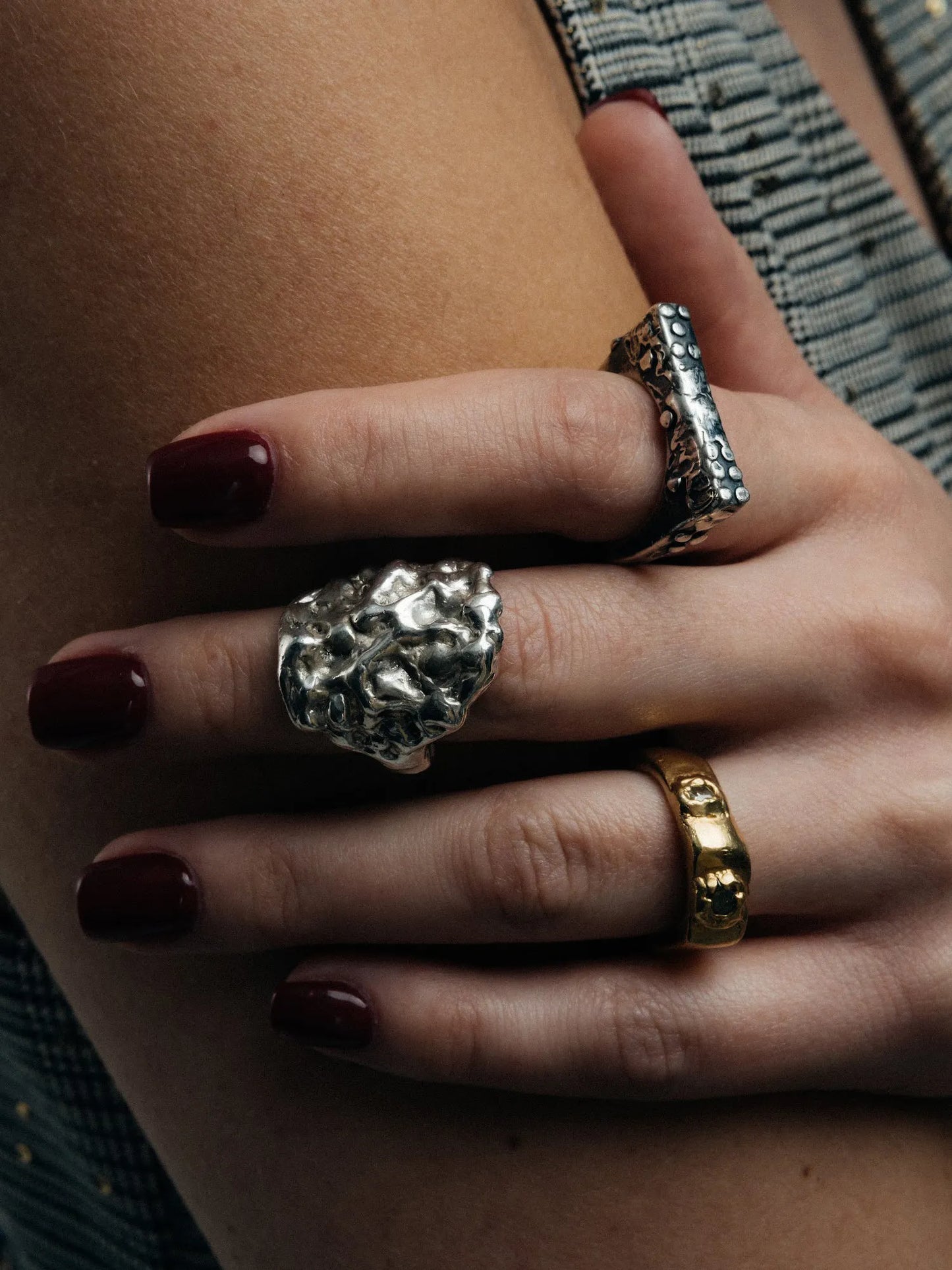 Handcrafted Heather Ring premium premium metal jewelry, graceful design, product shot