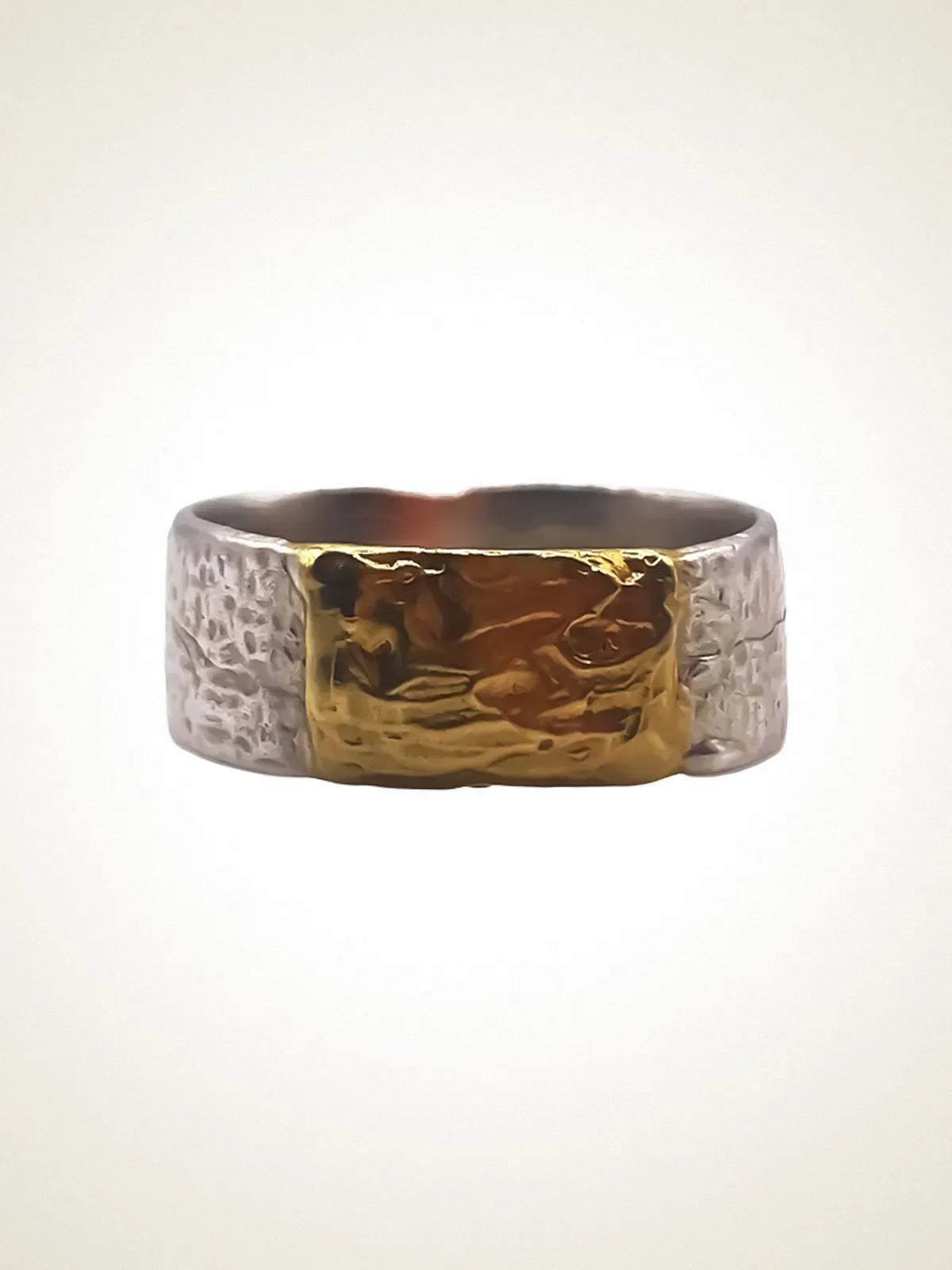 Handcrafted Strata Ring in Sterling silver, artisan jewelry, elegant design