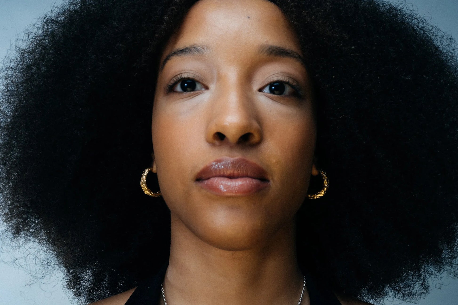 Hoop Earrings designer ring in premium metal, premium quality, side view