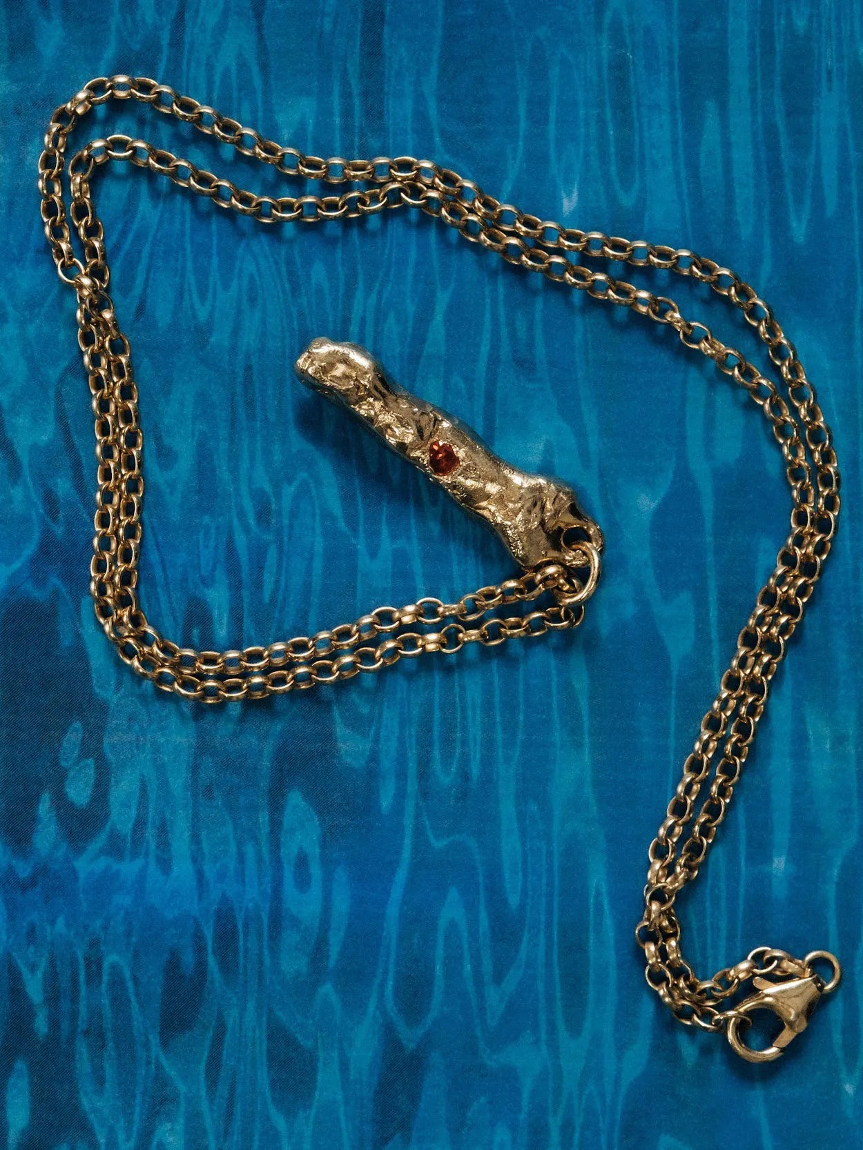 Premium Branch Gem Necklace handmade in premium metal, classic design, worn view