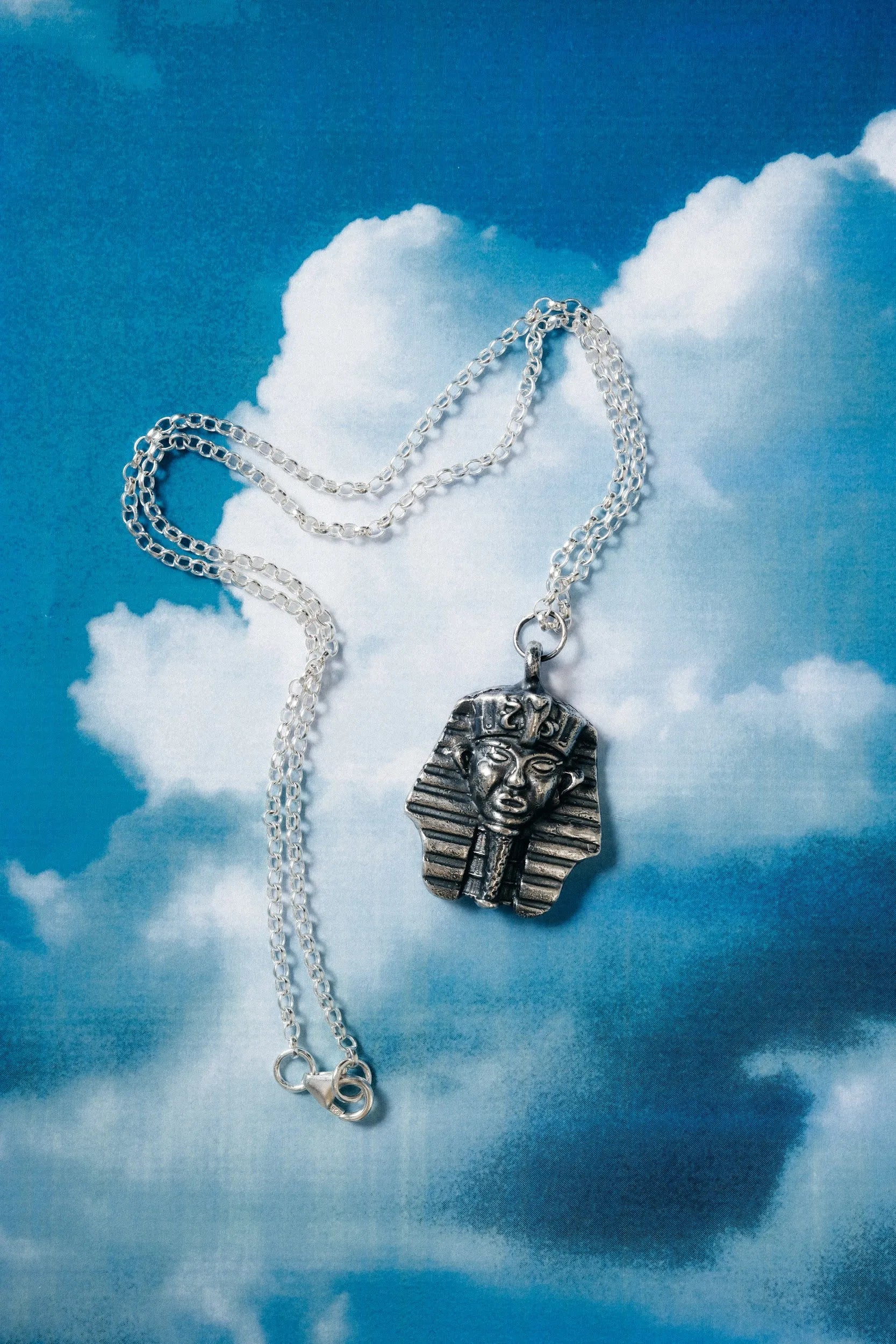 Handmade Pharaoh Necklace luxury jewelry, premium metal, luxurious look, front view