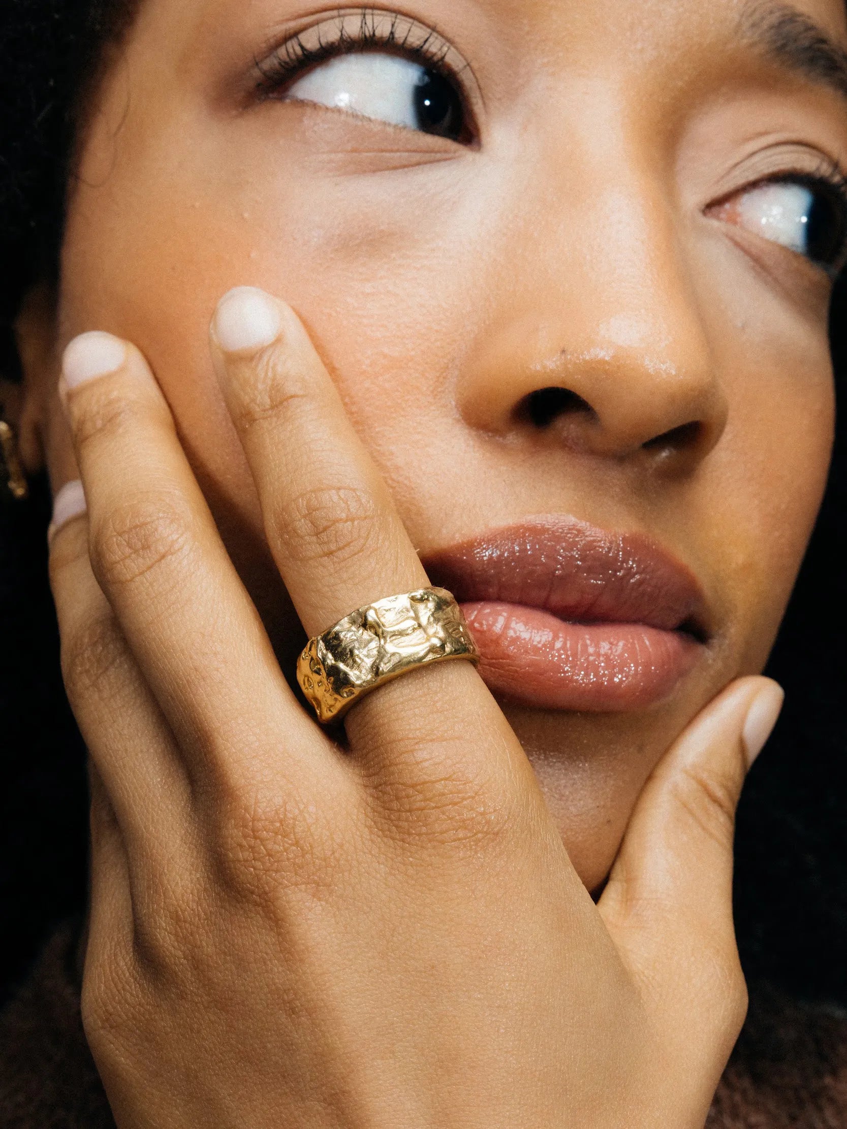 Stone Set Band handmade luxury ring, Sterling silver finish, sophisticated style, close-up