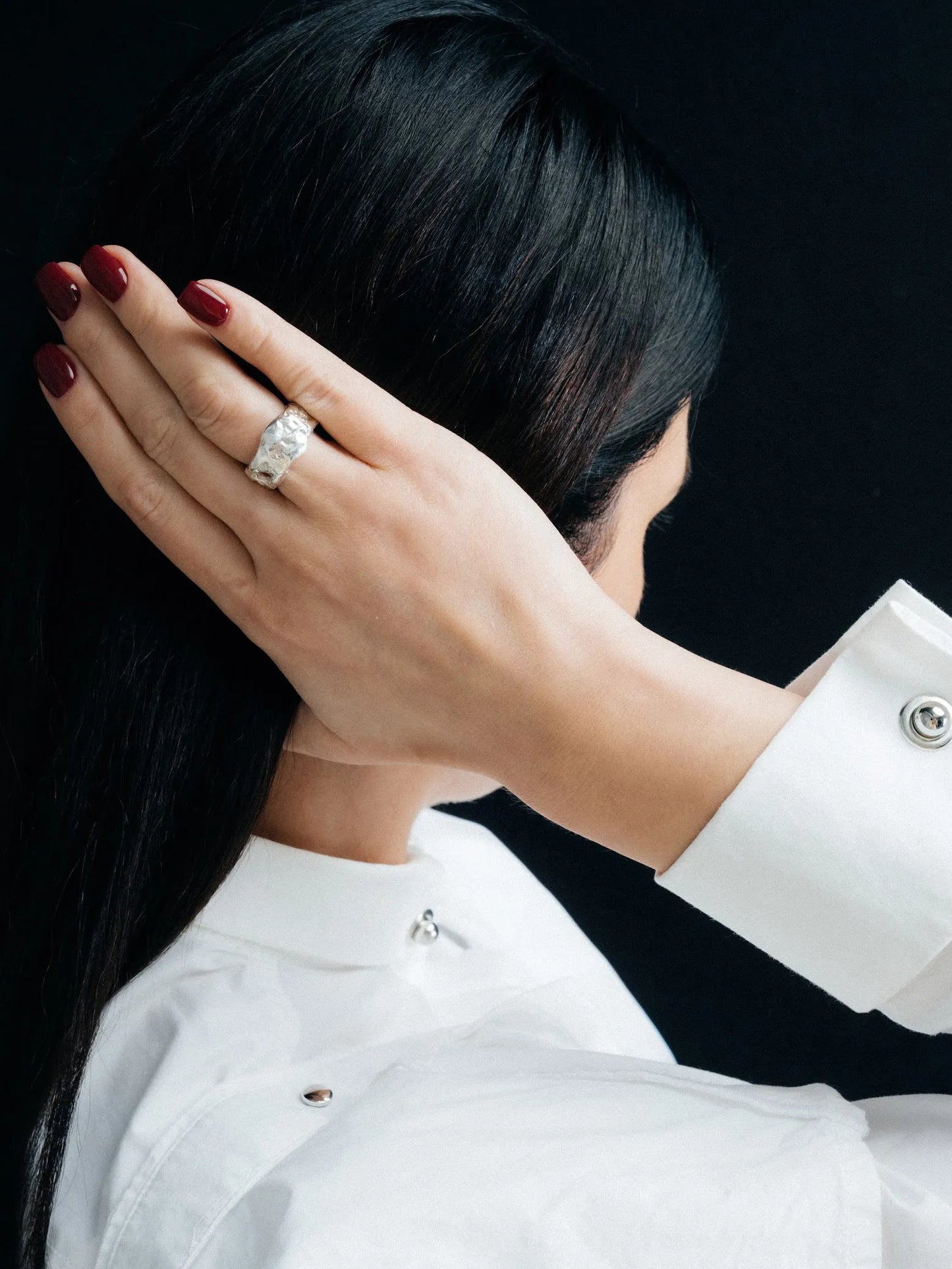 Eclipse Cutout Ring unique handcrafted ring, premium metal, beautiful craftsmanship, product detail