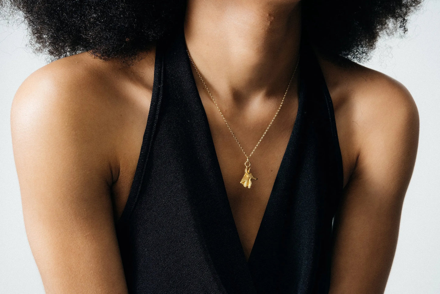 Anubis Necklace unique handcrafted necklace, premium metal, beautiful craftsmanship, product detail