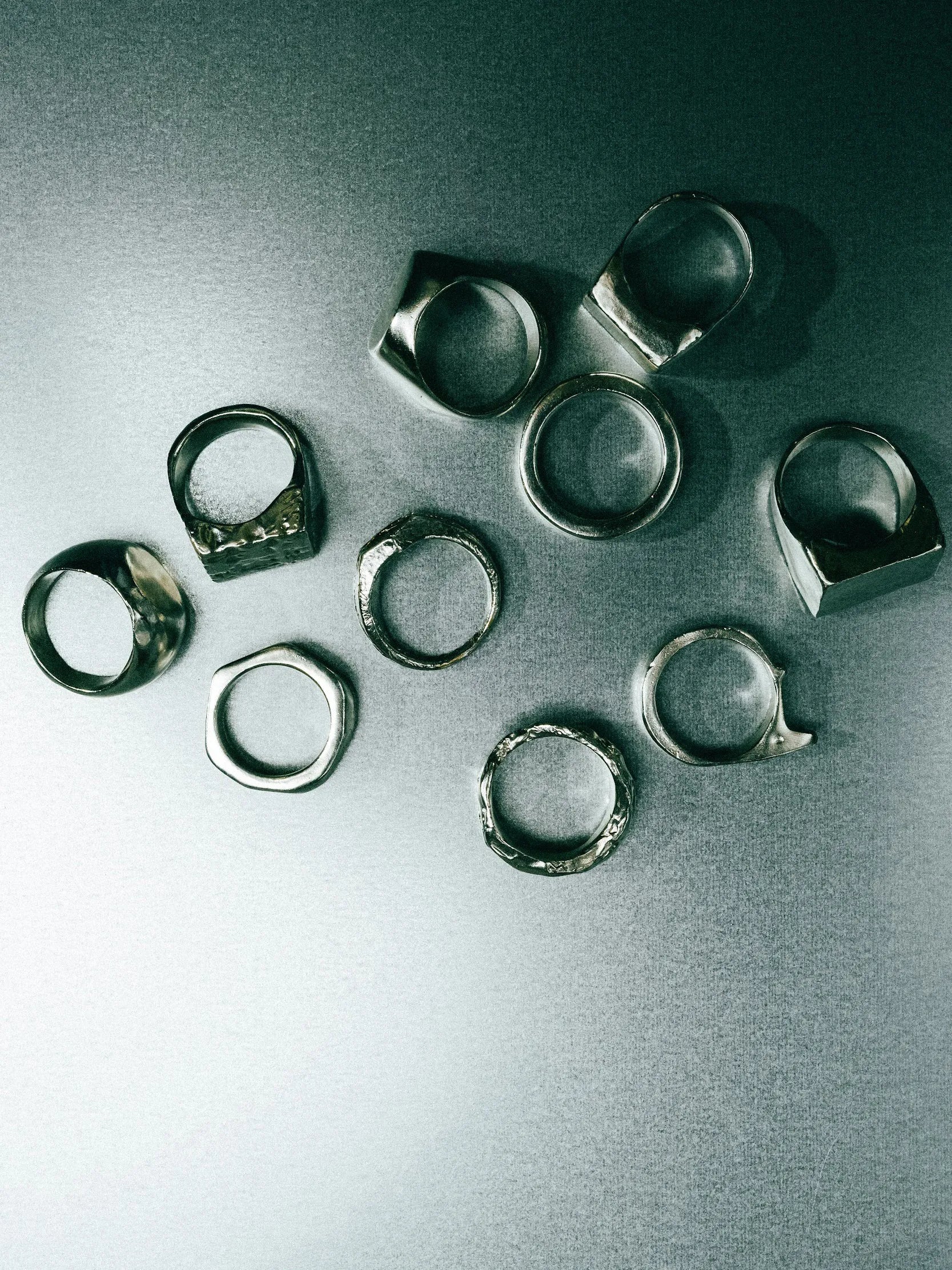 Handcrafted Cuttle Signature Ring premium premium metal jewelry, graceful design, product shot