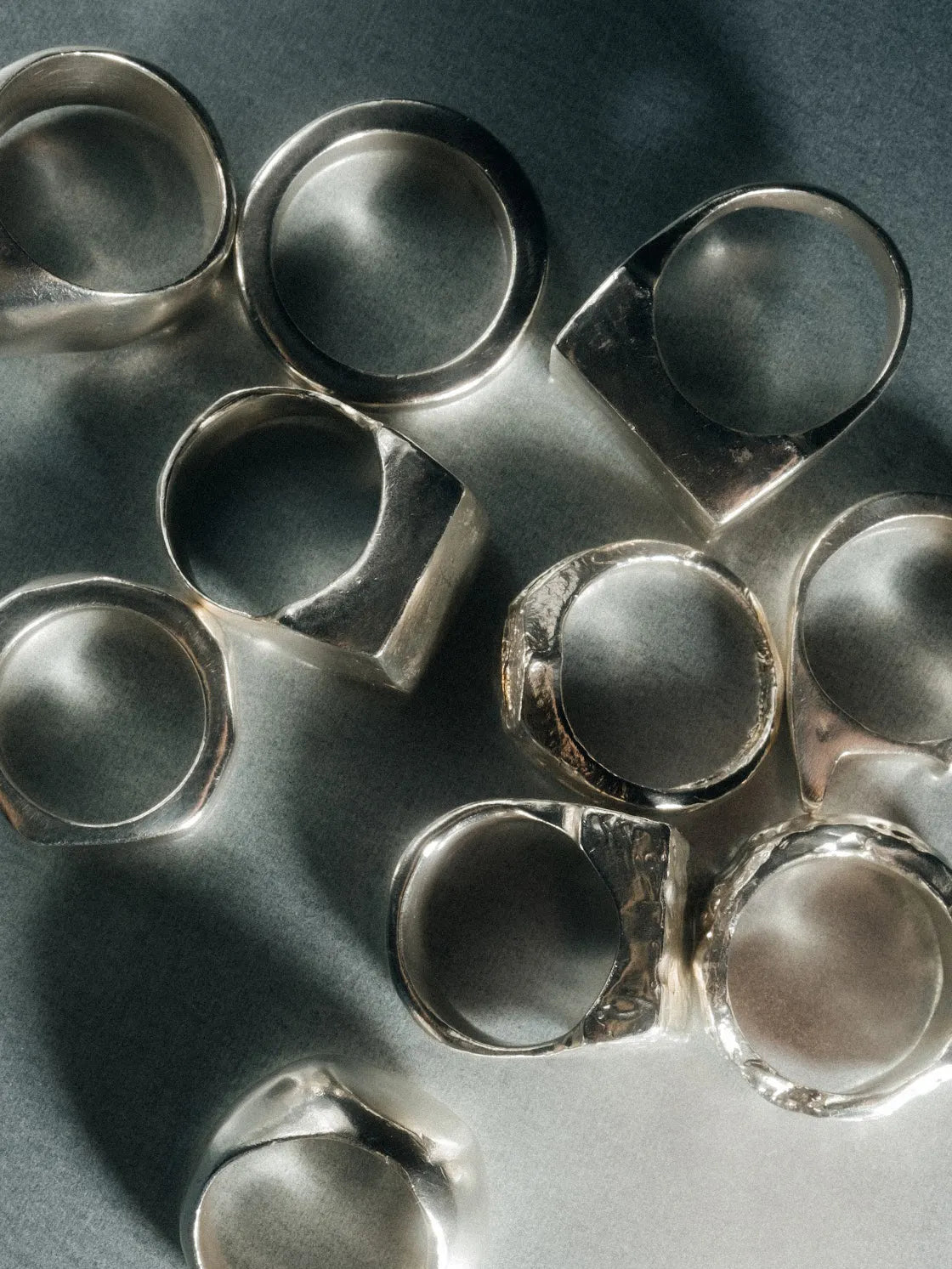 Tessy's Ring handmade luxury ring, Sterling silver finish, sophisticated style, close-up