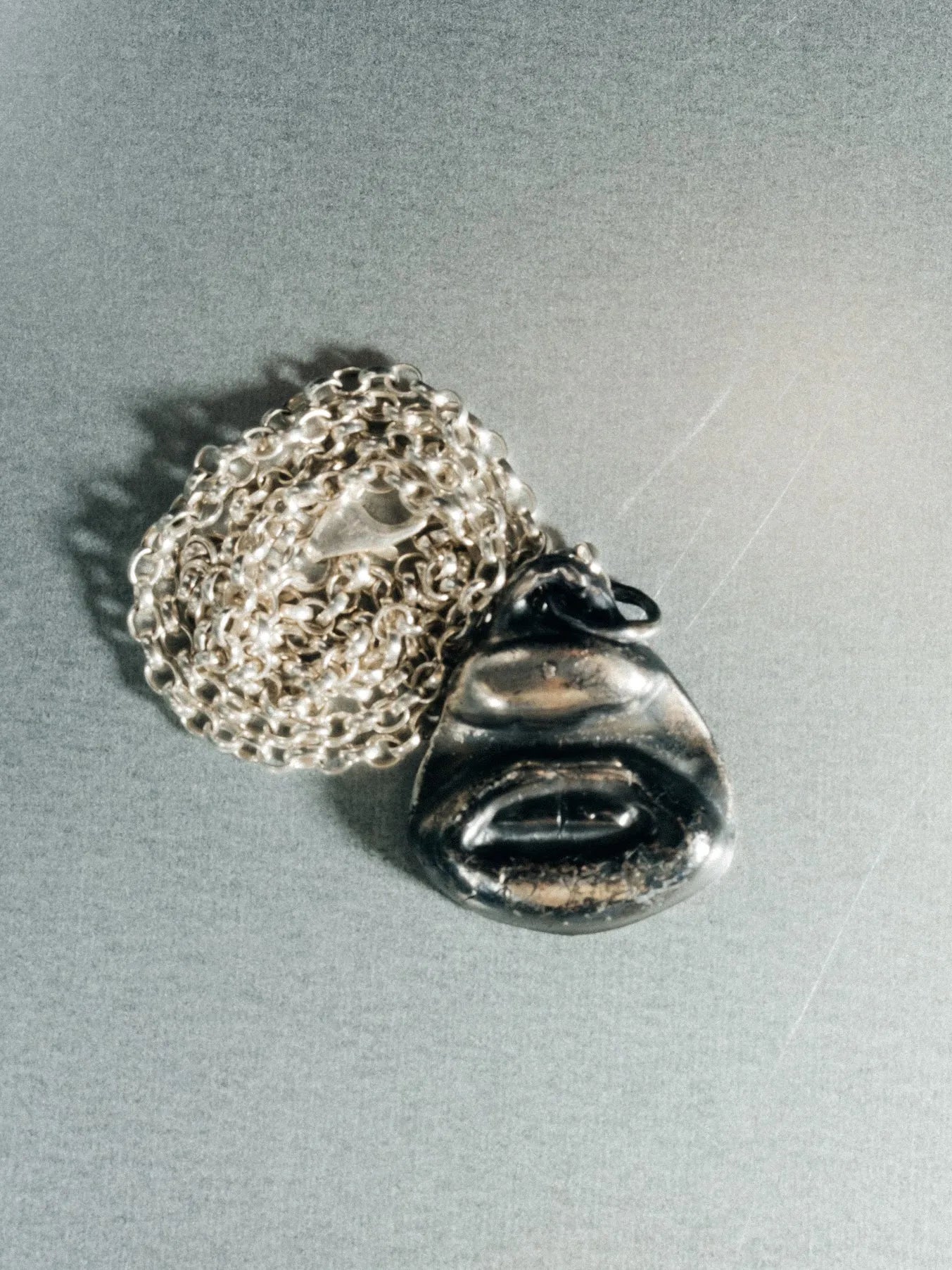 Two Teeth Necklace unique handcrafted necklace, premium metal, beautiful craftsmanship, product detail