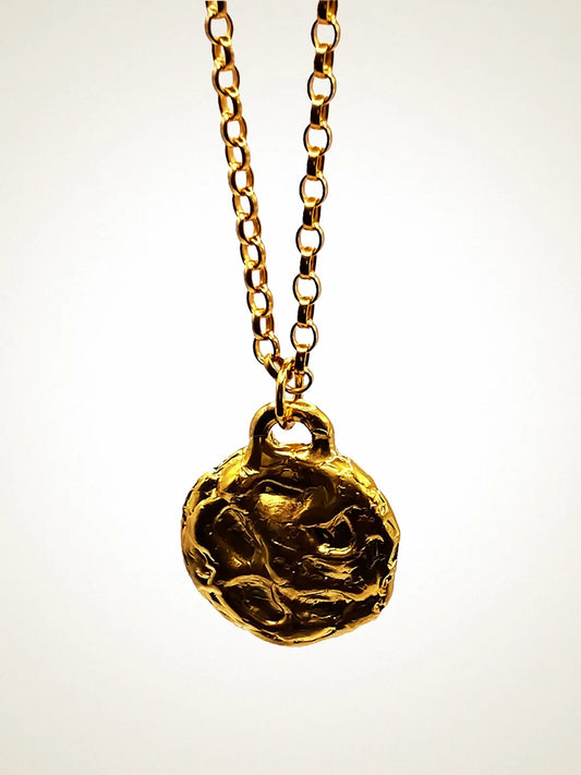 Handcrafted Moon Pendant in Sterling silver, artisan jewelry, elegant design