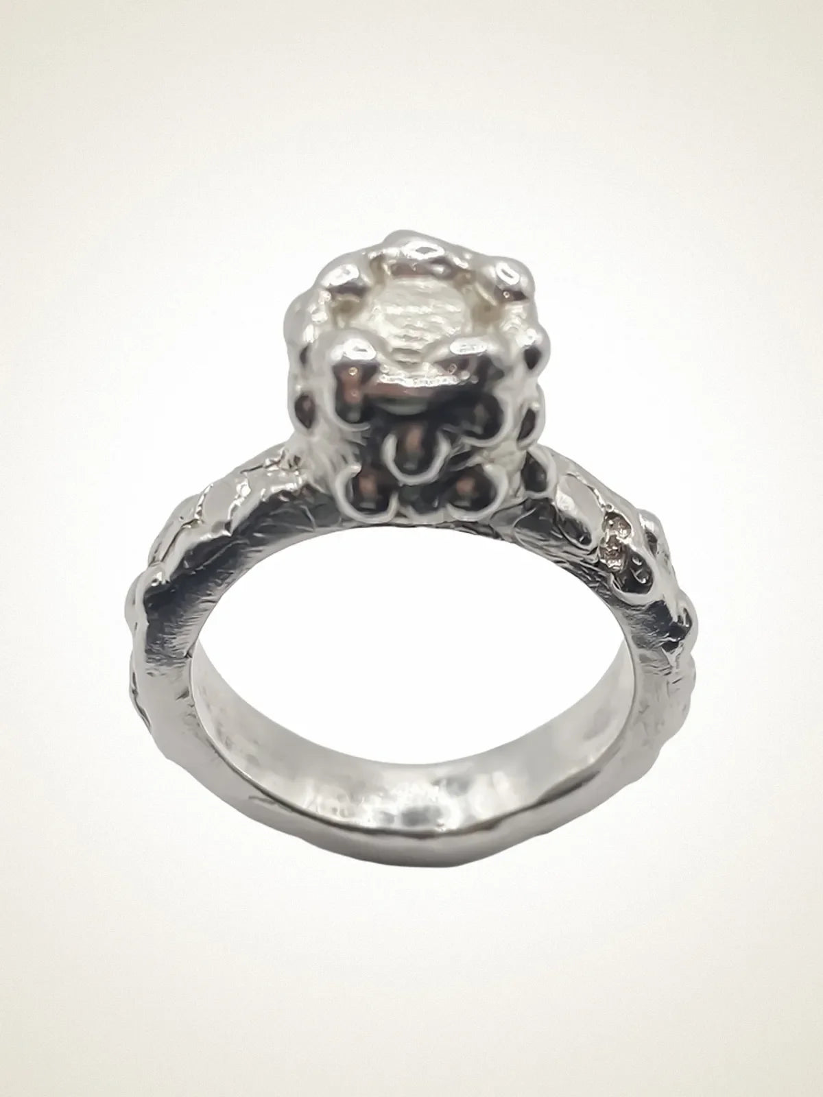 Handcrafted Orbit Ring in Sterling silver, artisan jewelry, elegant design