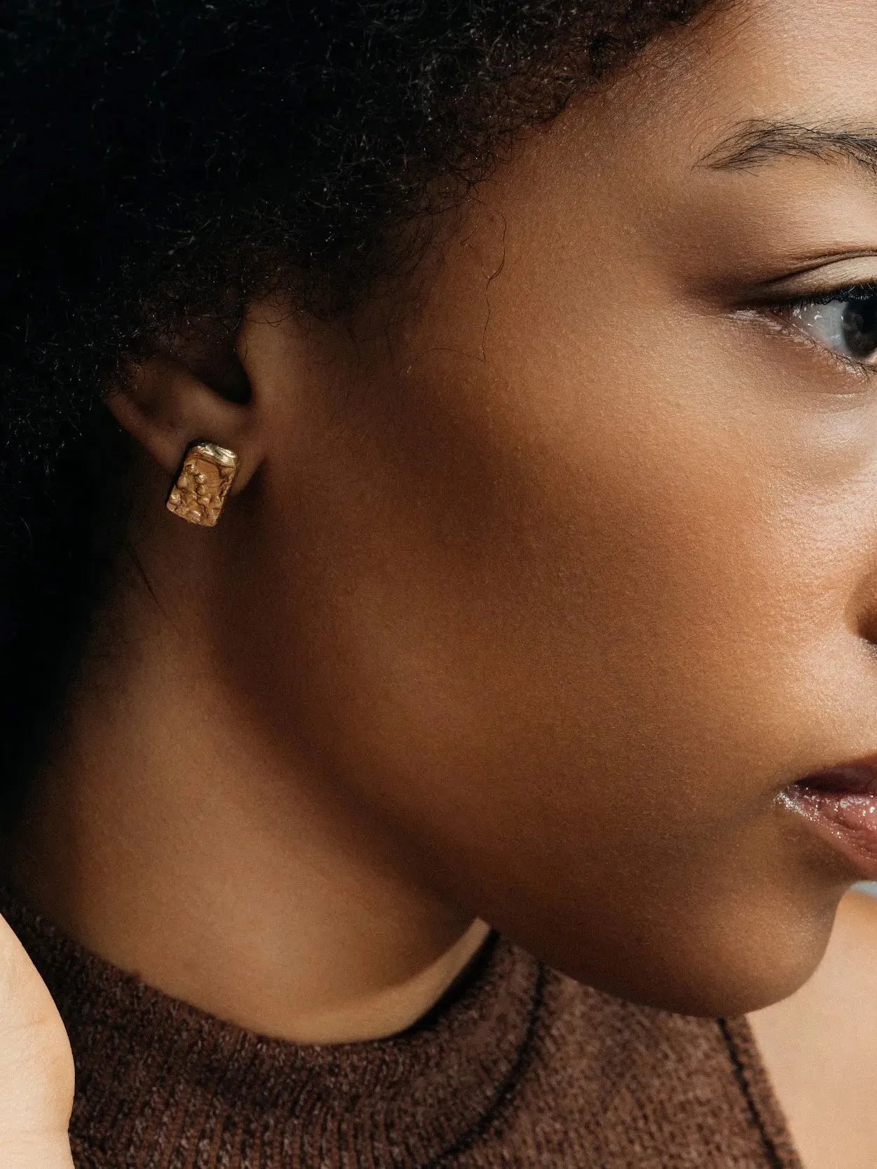 Rectangular Sculpted Earrings