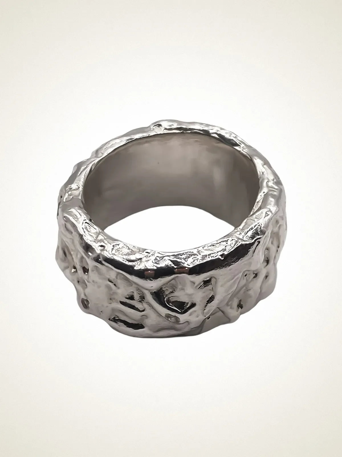 Stone Set Band unique handcrafted ring, premium metal, beautiful craftsmanship, product detail