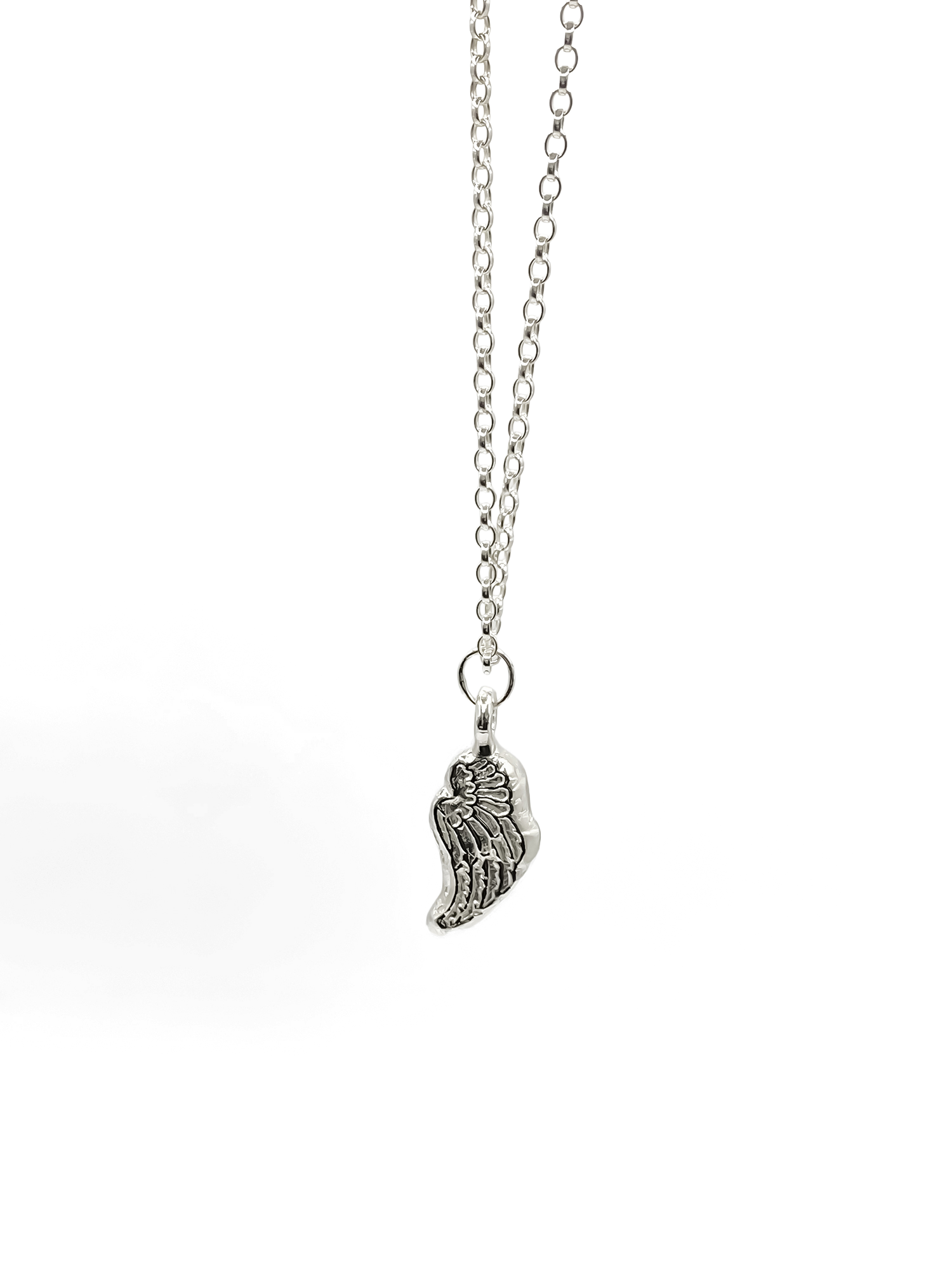 Simple display of Angel Wing Pendant, guardian 11:11 gold or silver free shipping
