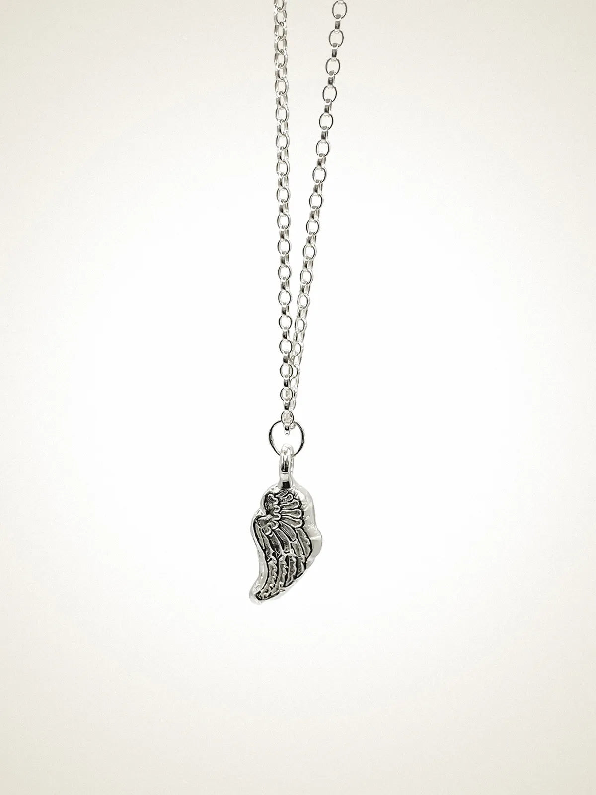 Angel Wing Necklace artisan crafted necklace in 18ct Gold Vermeil, timeless style, lifestyle shot