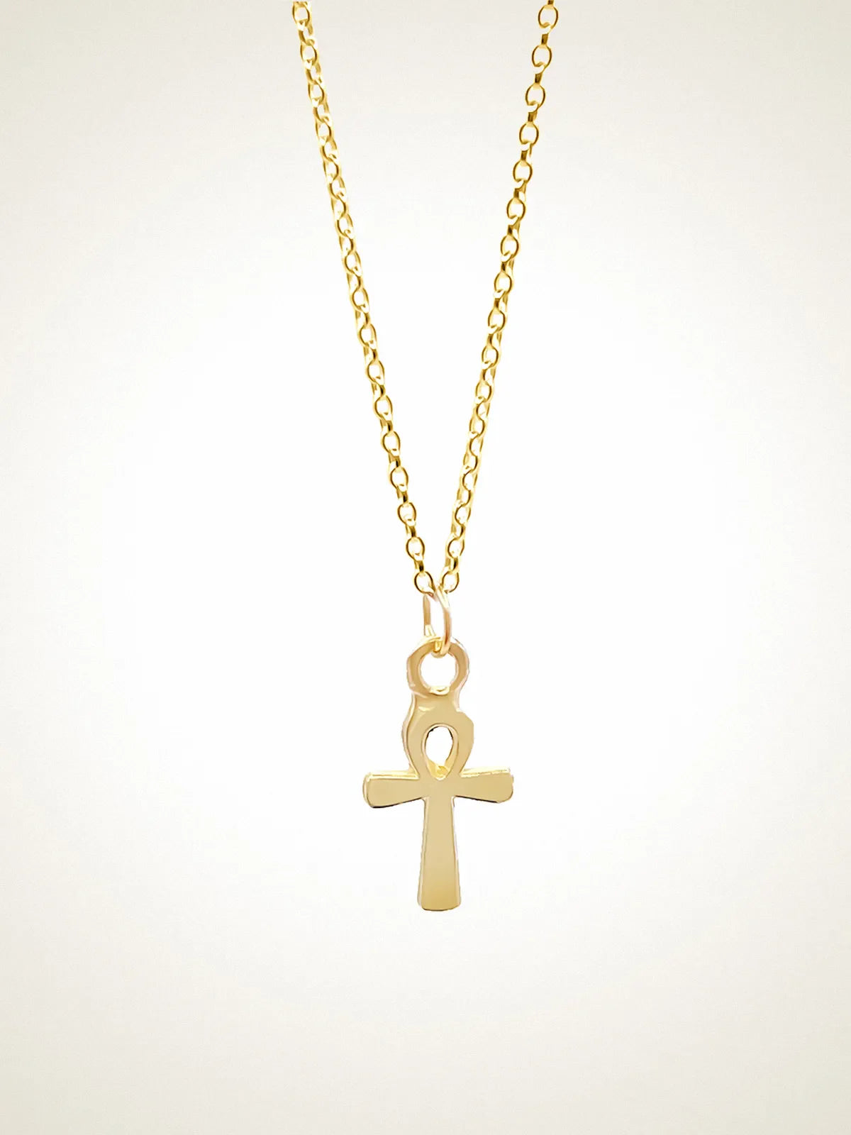 Ankh Necklace designer necklace in premium metal, premium quality, side view