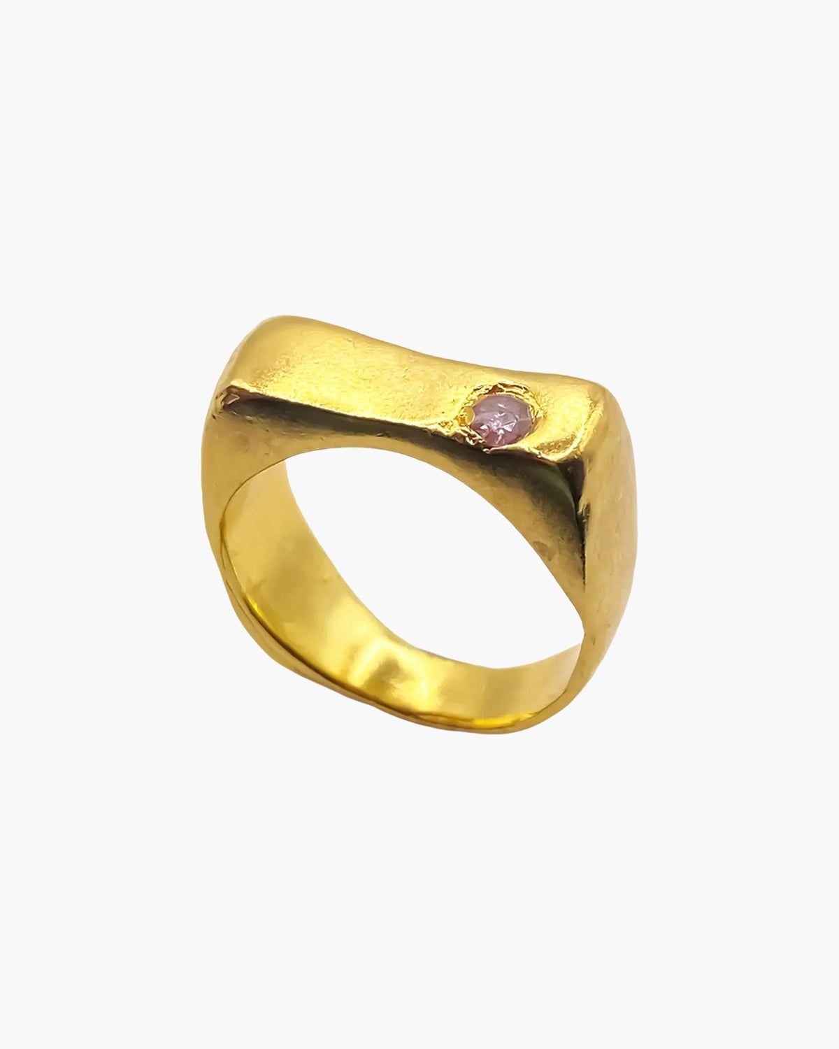 Handcrafted Grace Bow Gem Ring in Sterling silver, artisan jewelry, elegant design