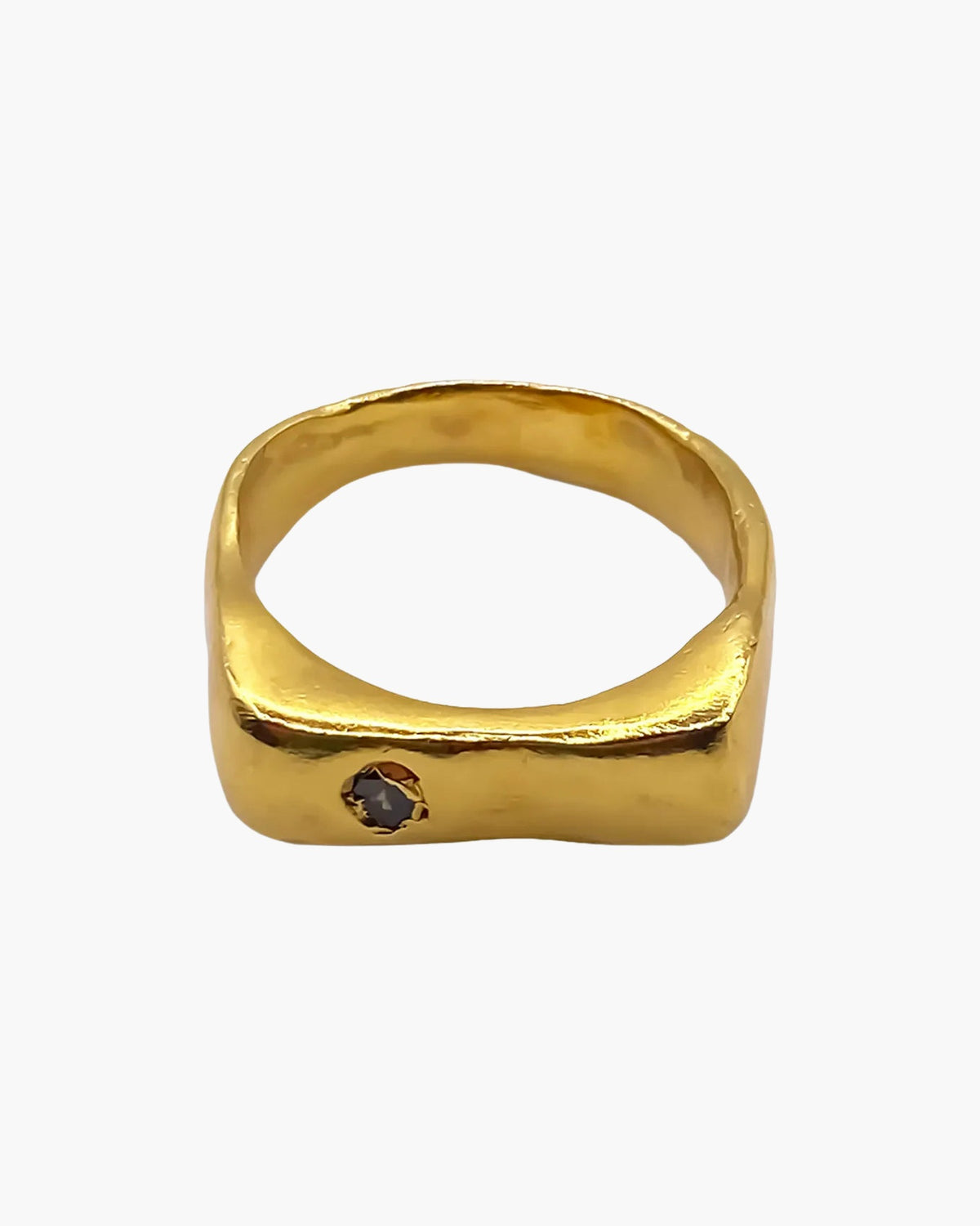 Grace Bow Gem Ring designer ring in Sterling silver, premium quality, side view