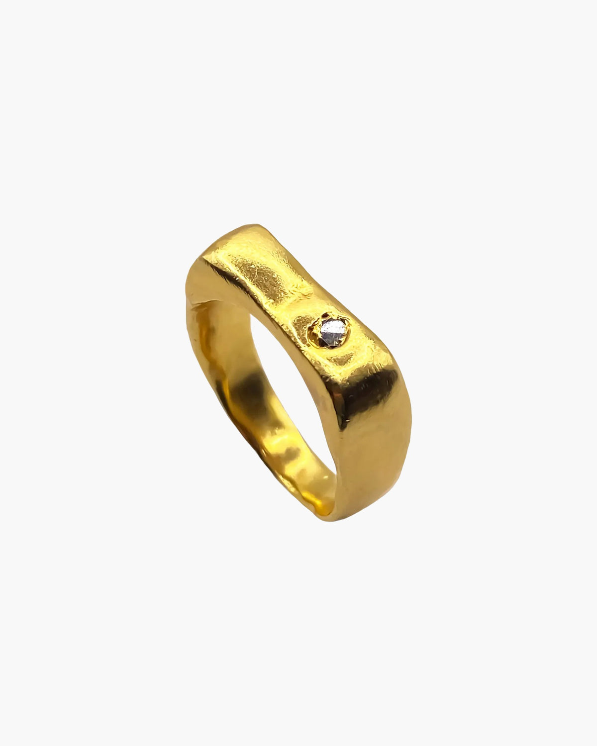 Handmade Grace Bow Gem Ring luxury jewelry, Sterling silver, luxurious look, front view