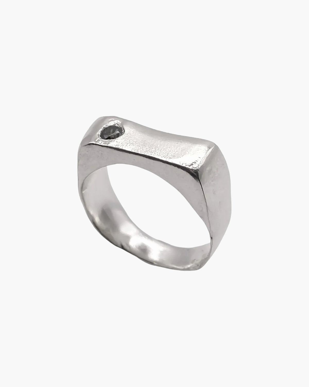 Grace Bow Gem Ring artisan crafted ring in Sterling silver, timeless style, lifestyle shot