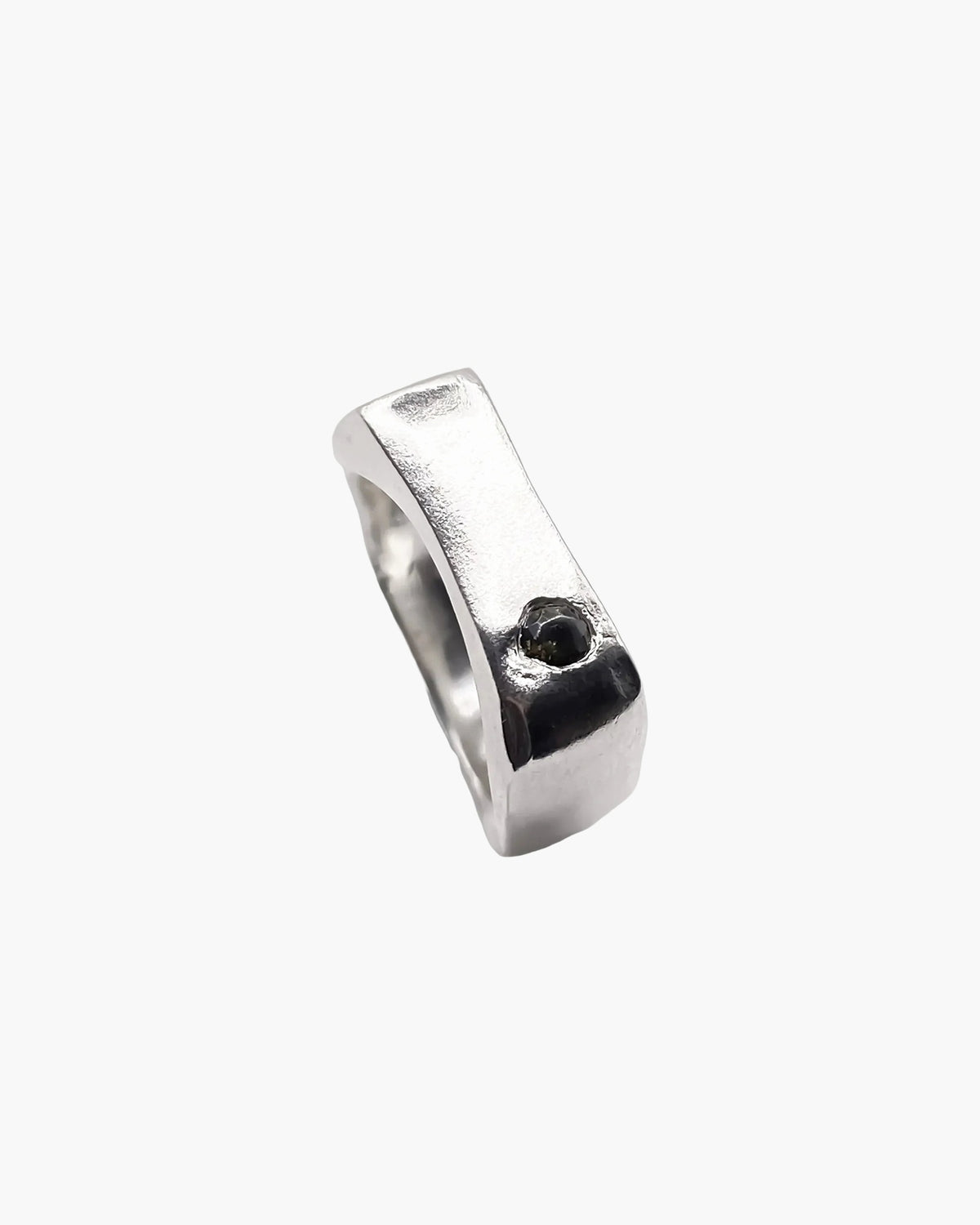 Grace Bow Gem Ring handmade luxury ring, 18ct Gold Vermeil finish, sophisticated style, close-up