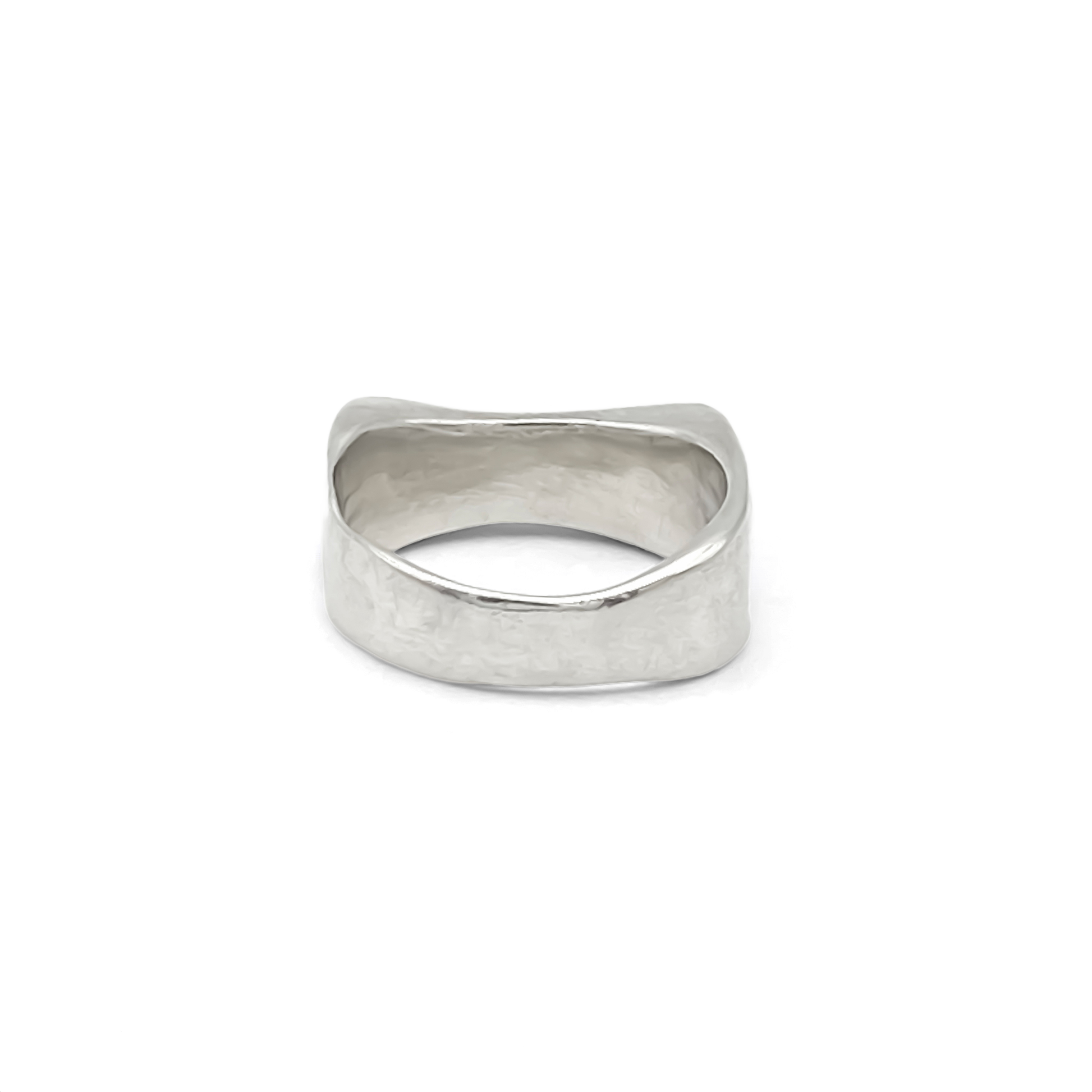 Asymmetric Grace Bow Ring in silver, a unique gold and silver rings design with free shipping