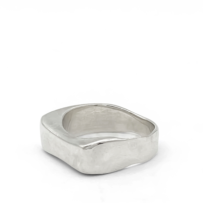 Asymmetric Grace Bow Ring unique gold and silver rings free shipping by Moca Jewellery with a modern design