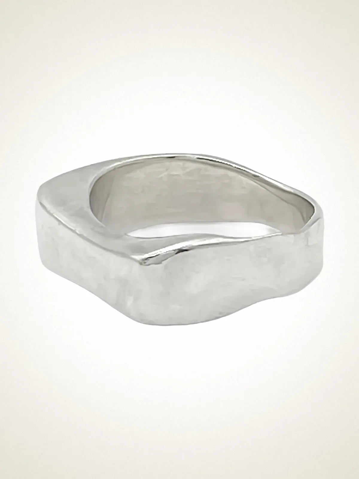 Handcrafted Grace Bow Ring premium Sterling silver jewelry, graceful design, product shot
