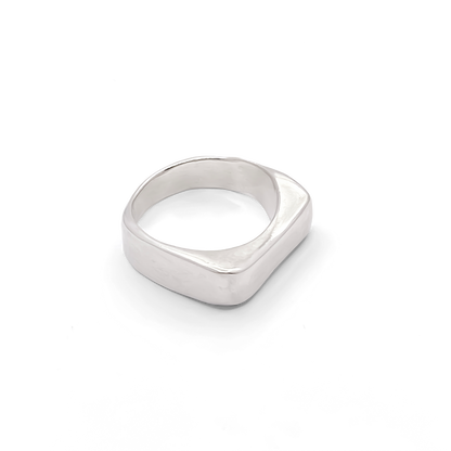 Asymmetric Grace Bow Ring unique gold and silver rings free shipping with a sleek silver design