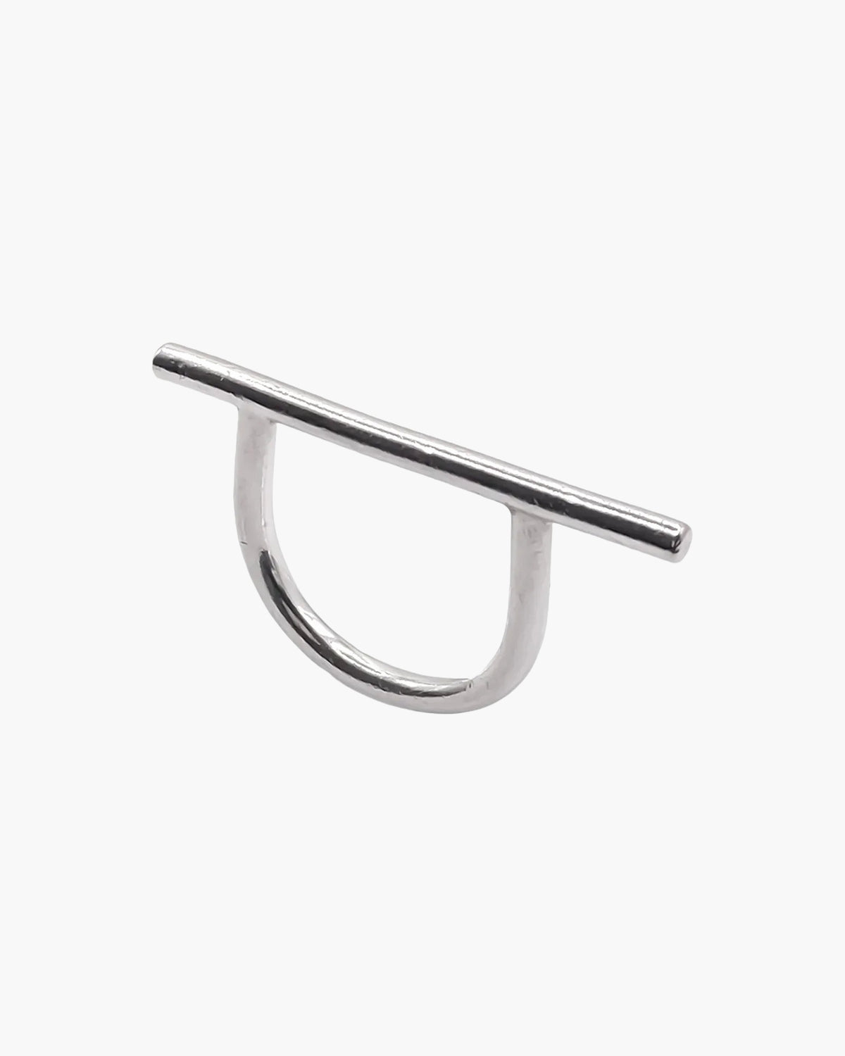 Handcrafted Bar Ring in Sterling silver, artisan jewelry, elegant design