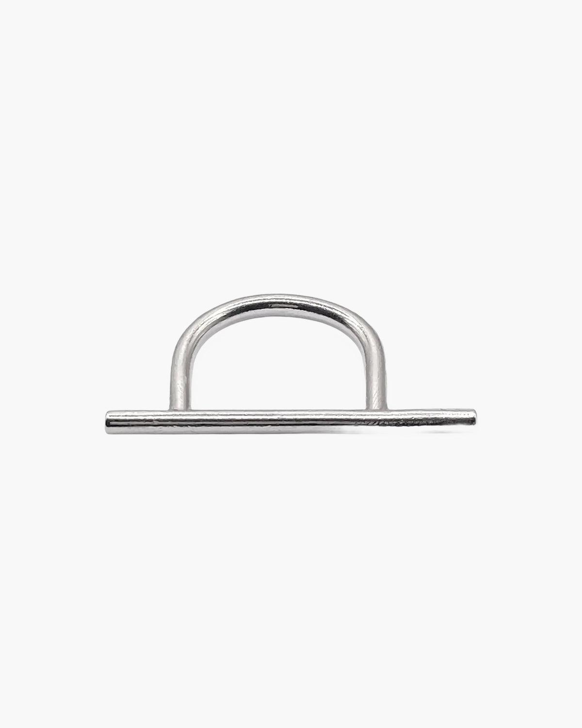 Handmade Bar Ring luxury Sterling silver finish, polished finish, full view