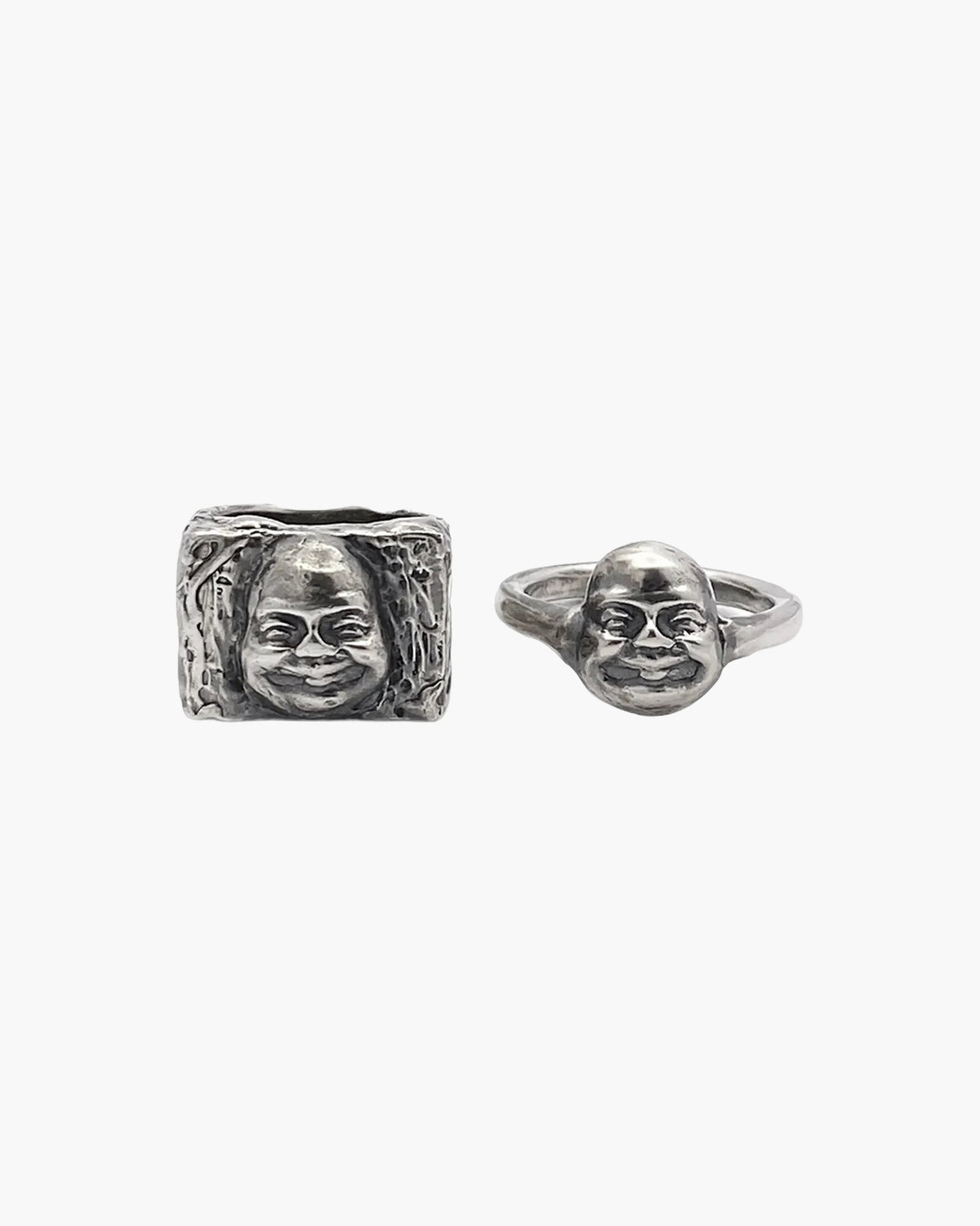 Buddha Finger Ring handmade luxury ring, Patina finish, meditation jewelry, close-up