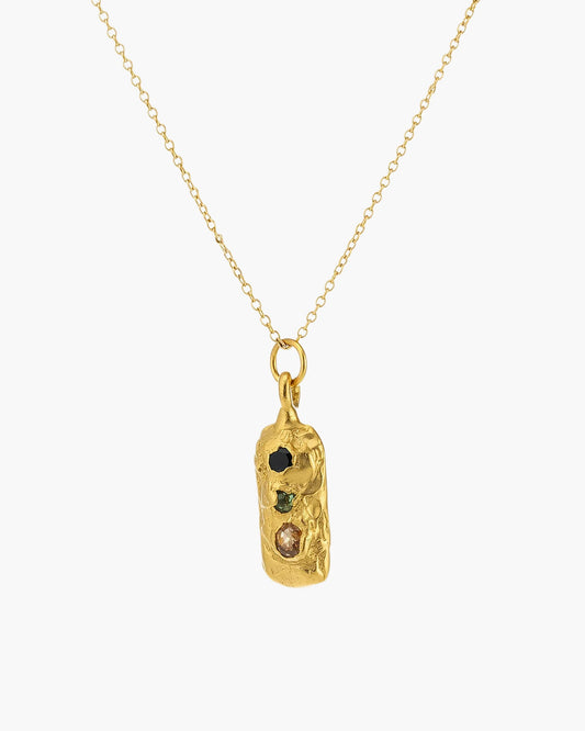 Handcrafted Chi Pendant in Sterling silver, artisan jewelry, elegant design