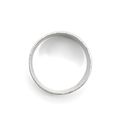 Moca Jewellery Chike's ring band ring men in silver or gold with free shipping option